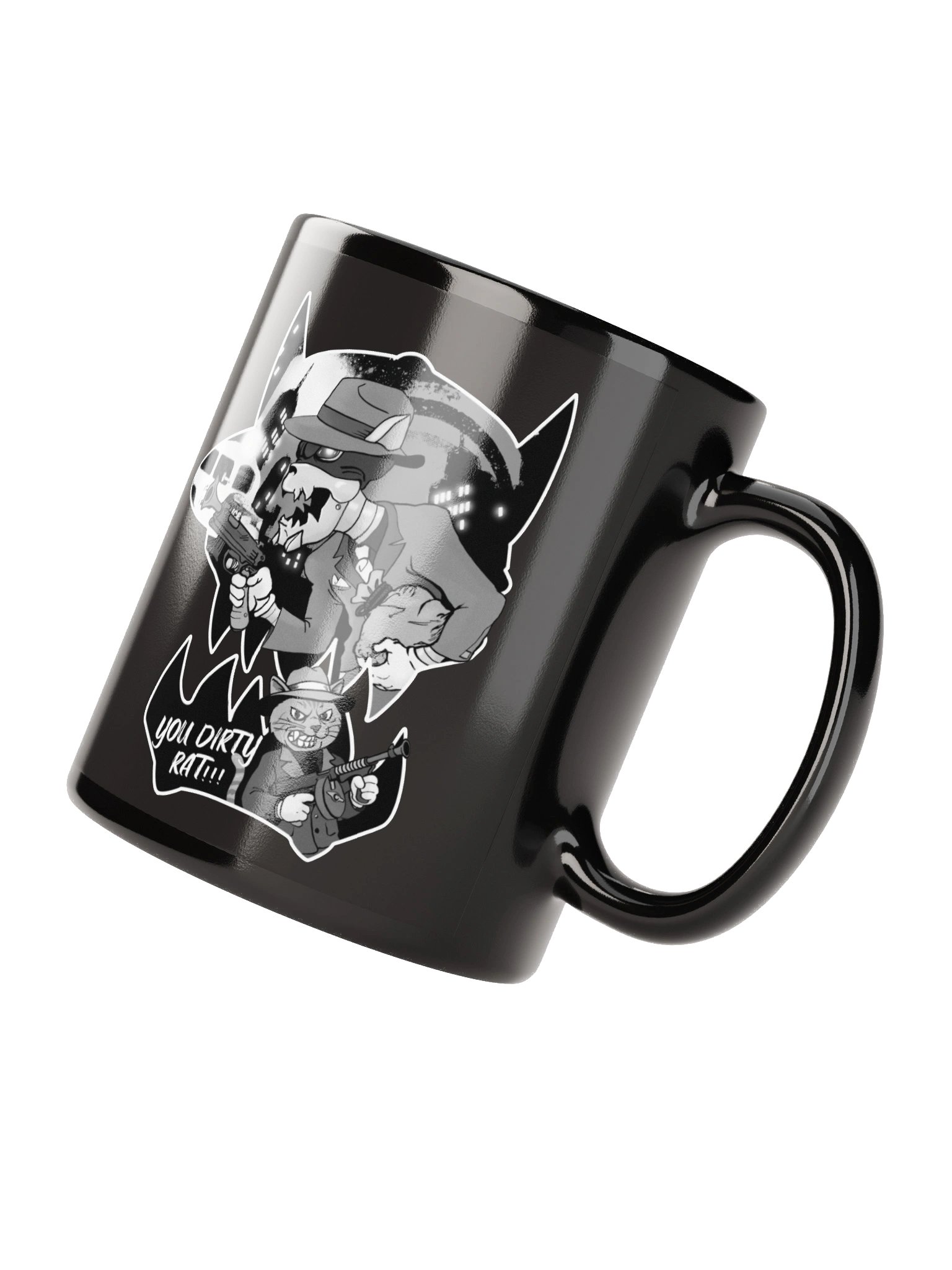 Mobster Kats Black Glossy Mug product image (4)
