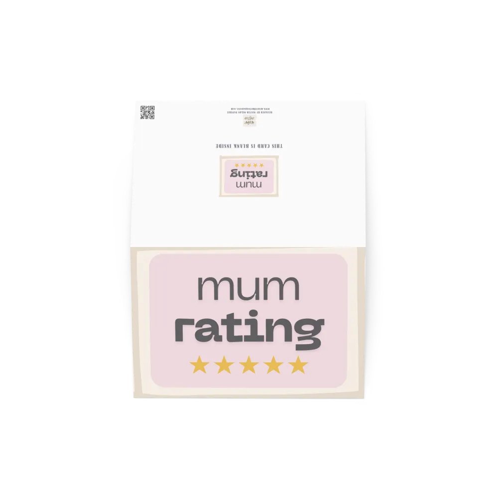 Funny Mother's Day Card 5 Star Mum Rating product image (5)