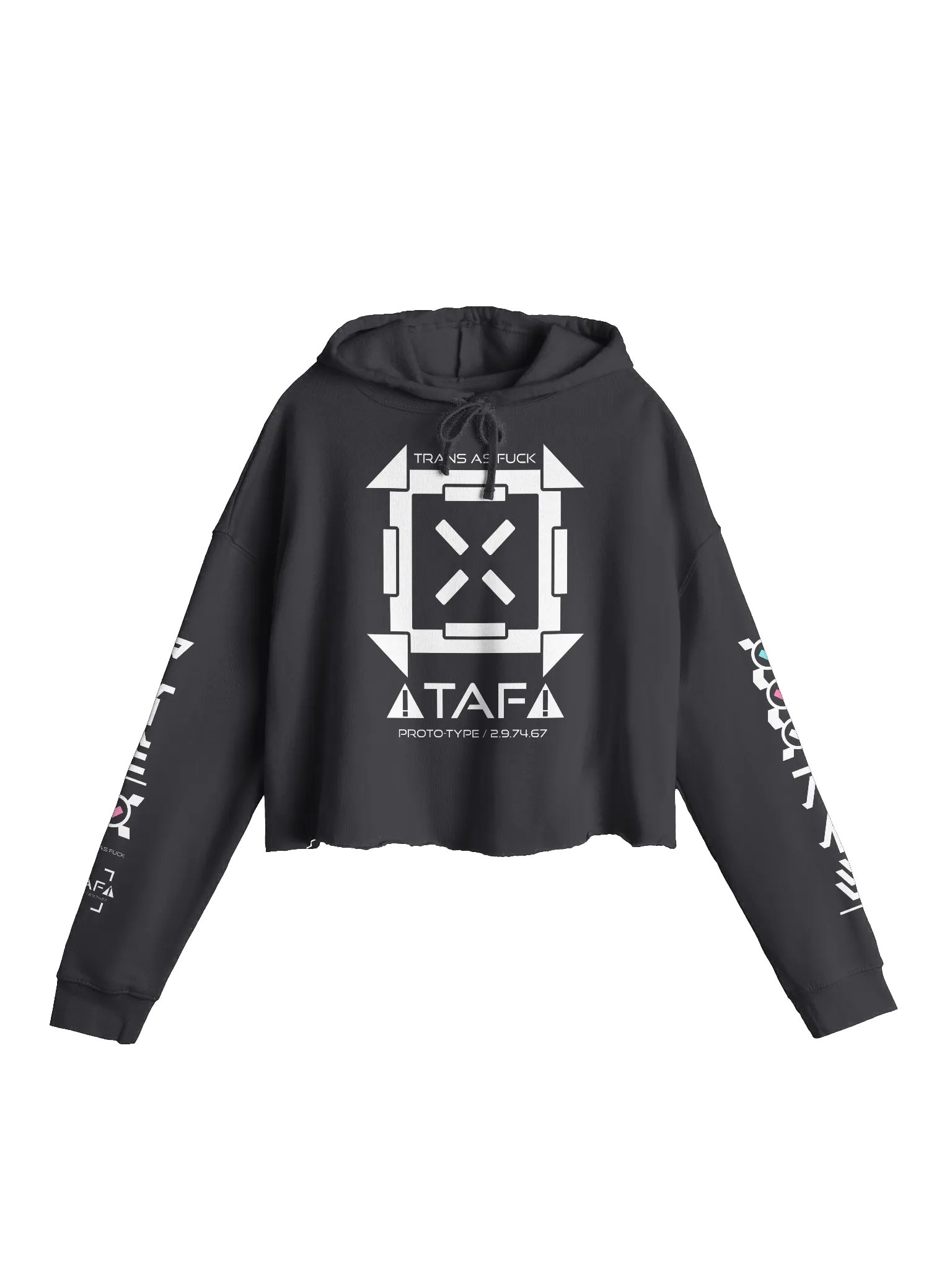 TAF PROTO-TYPE / 2.9.74.67 / CROPPED HOODIE product image (1)