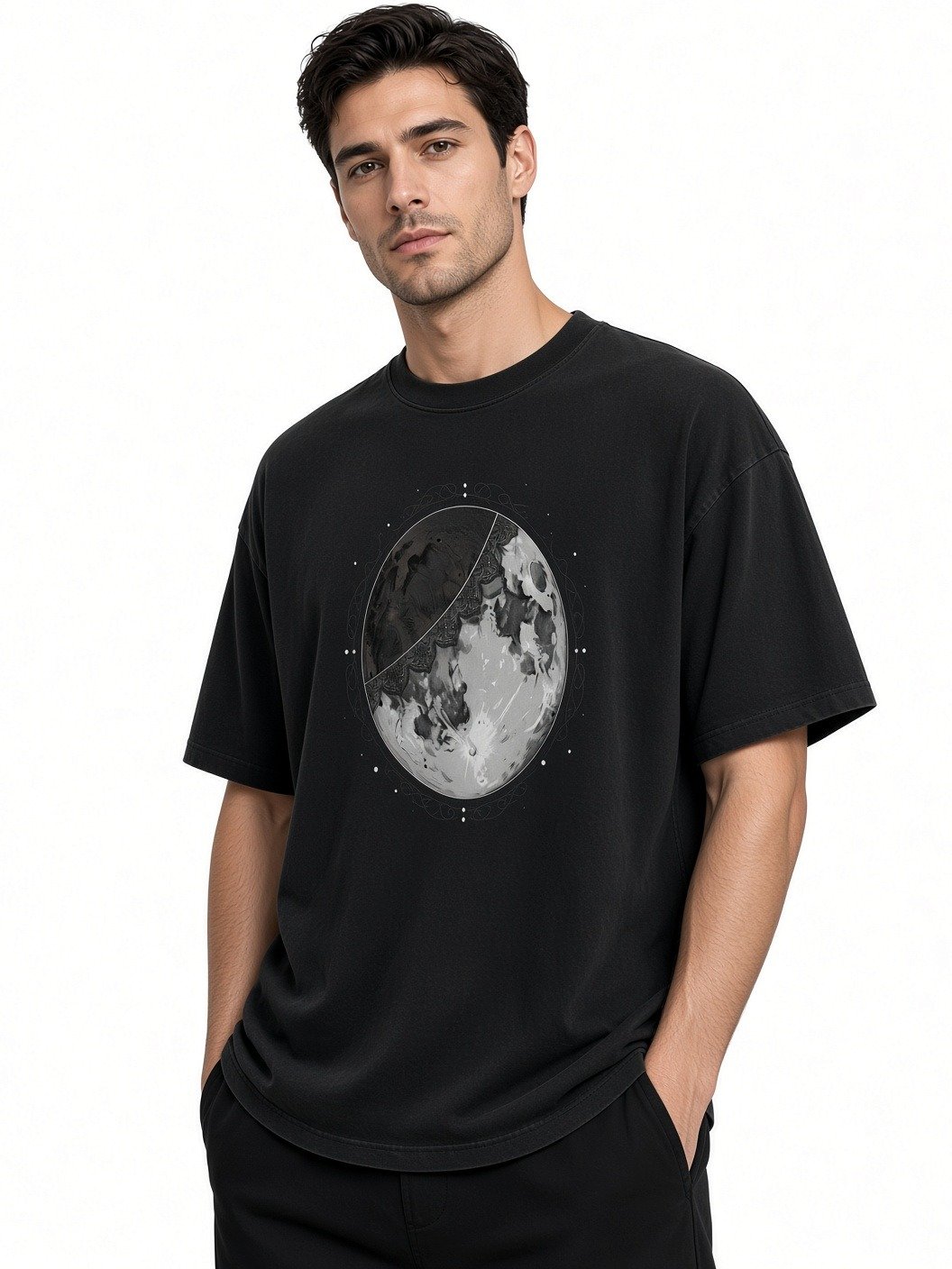Luna Dividia // The Celestial Eclipse Heavyweight Tee product image (2)