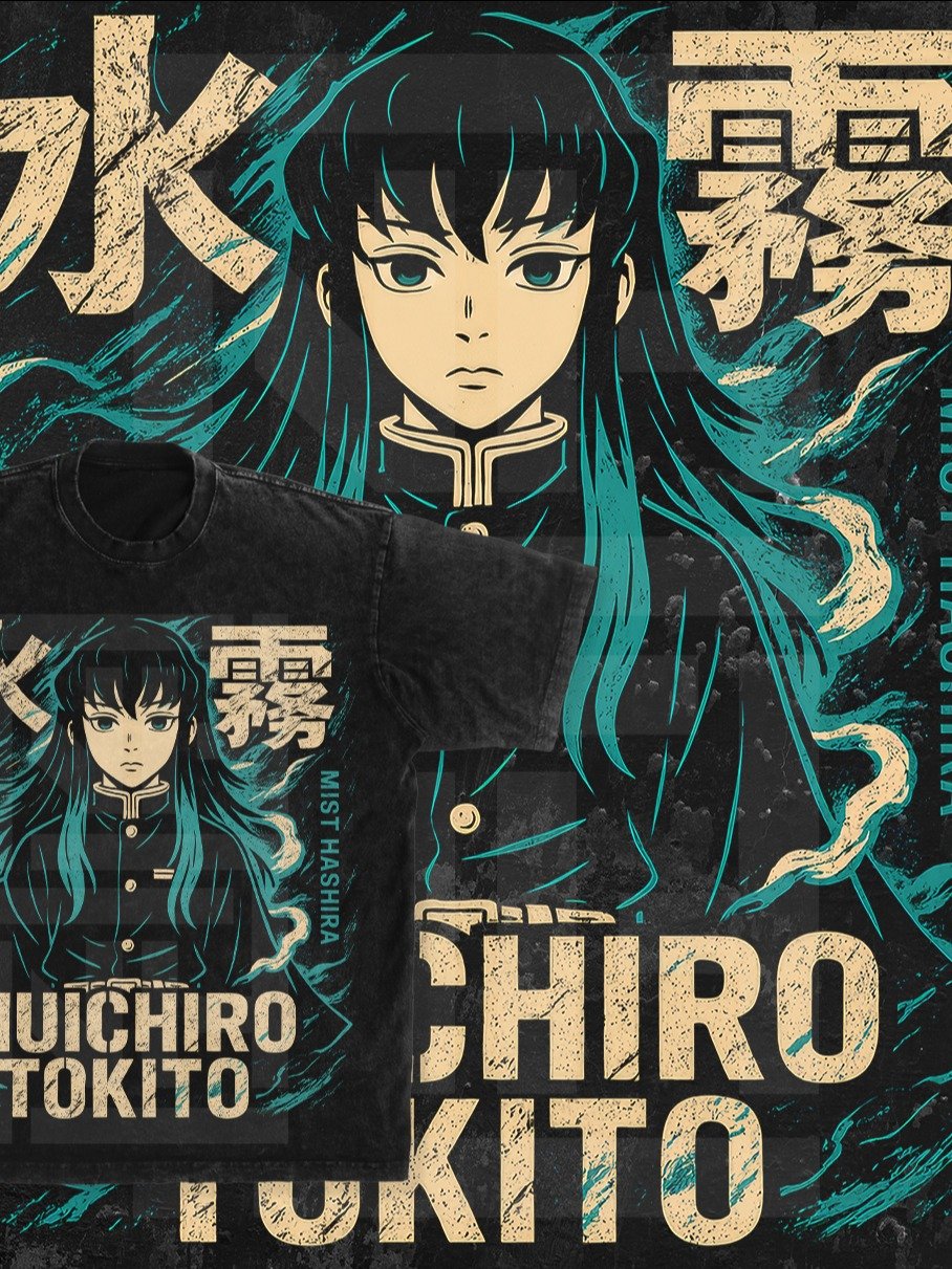 9-Piece Hybrid Streetwear Demon Slayer PNGs product image (5)