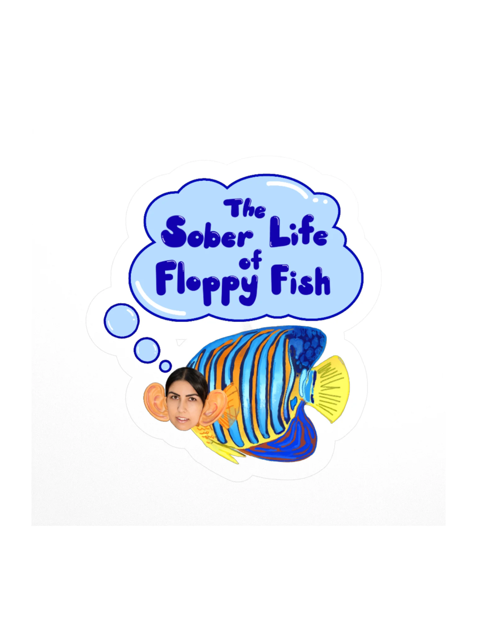 Sober Floppy Fish Sticker product image (4)