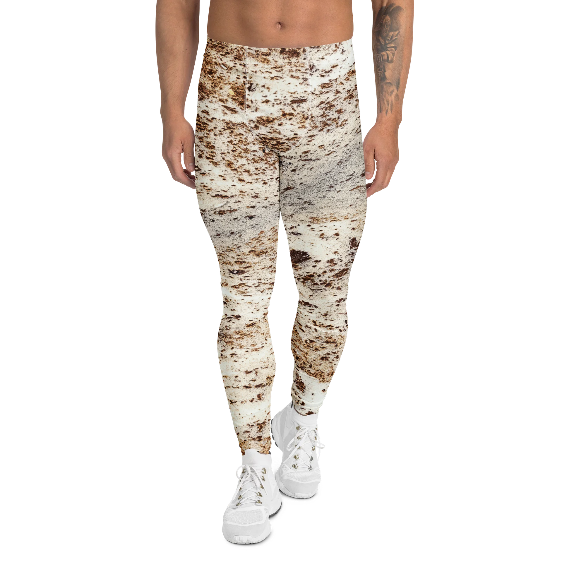 Expresso Swirl All-Over Print Men's Performance Leggings product image (1)