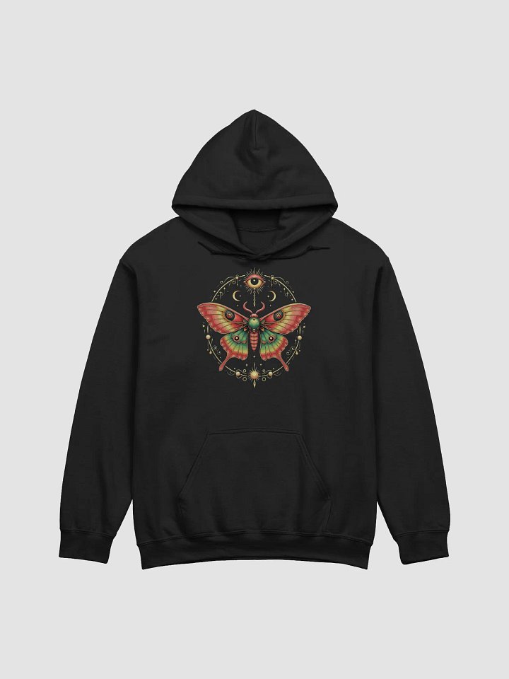 Mystical Moth with Third Eye and Celestial Symbols product image (1)