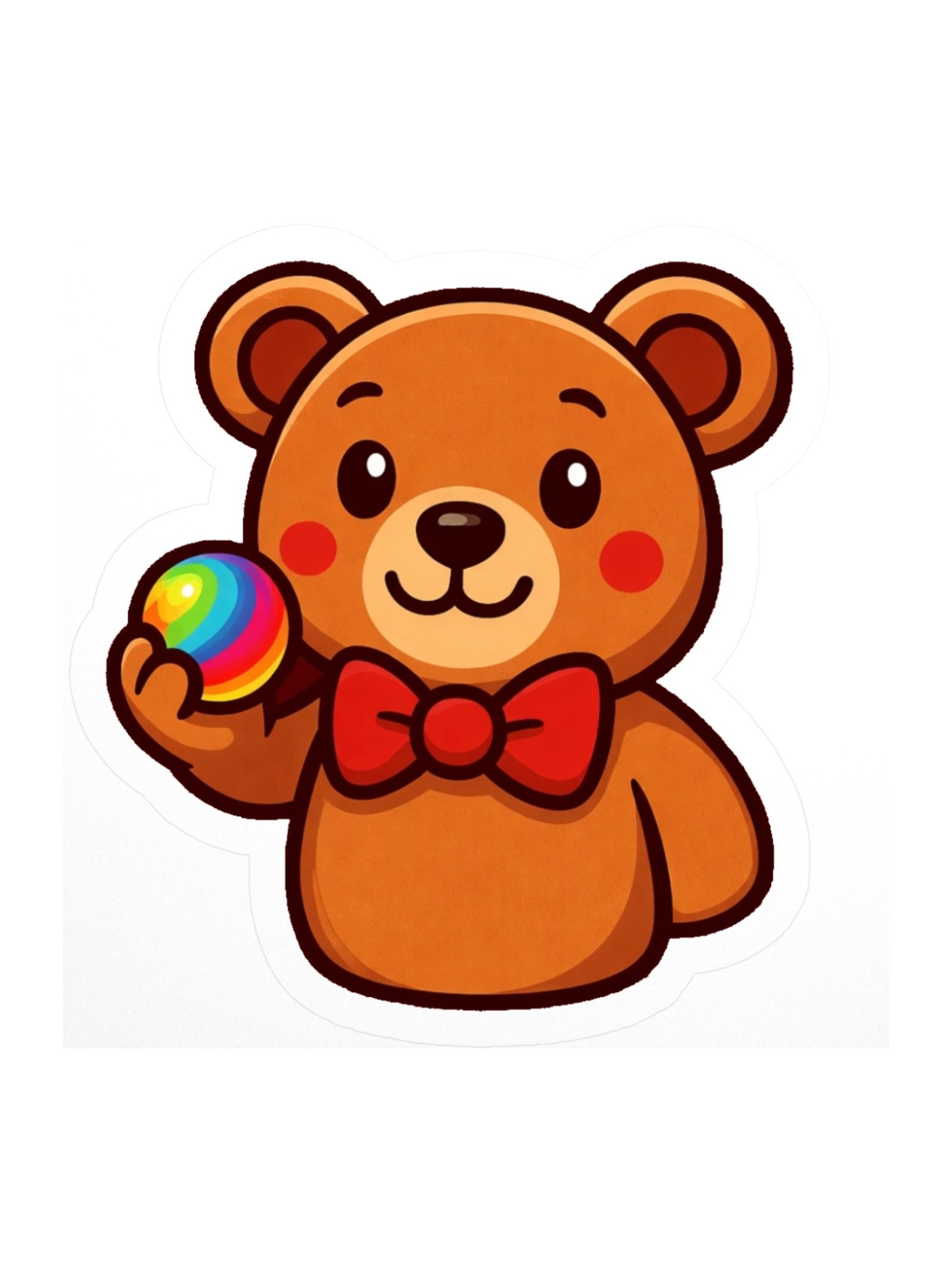 Jubear Rainbow Marble Sticker product image (1)