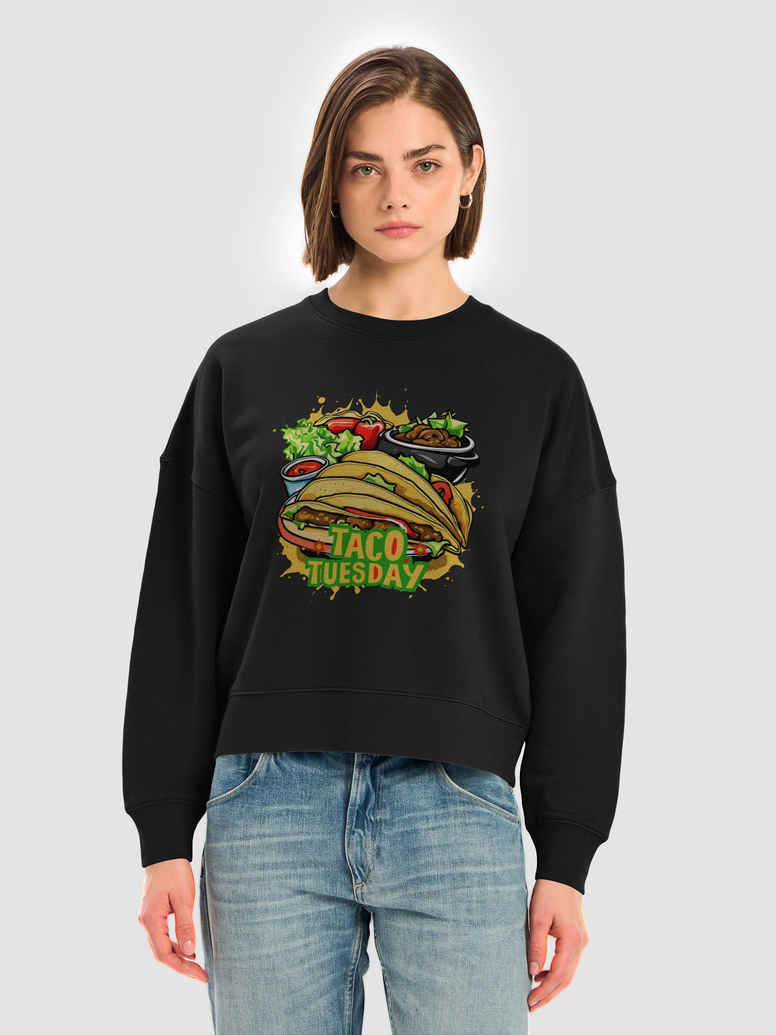 Taco Tuesday | Stanley/Stella Women's Organic Crew Neck Sweatshirt product image (7)