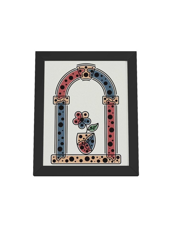 Modern abstract flower by the window (Framed Poster) product image (3)