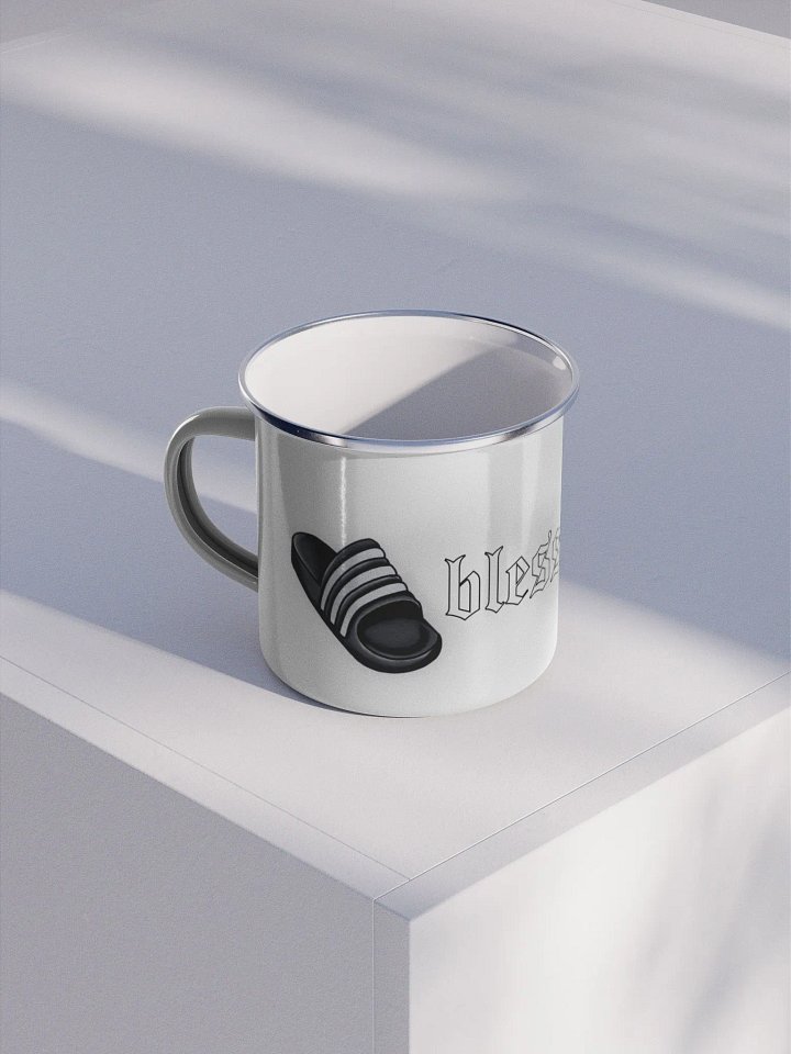 Chancla Blessing Enamel Mug product image (1)