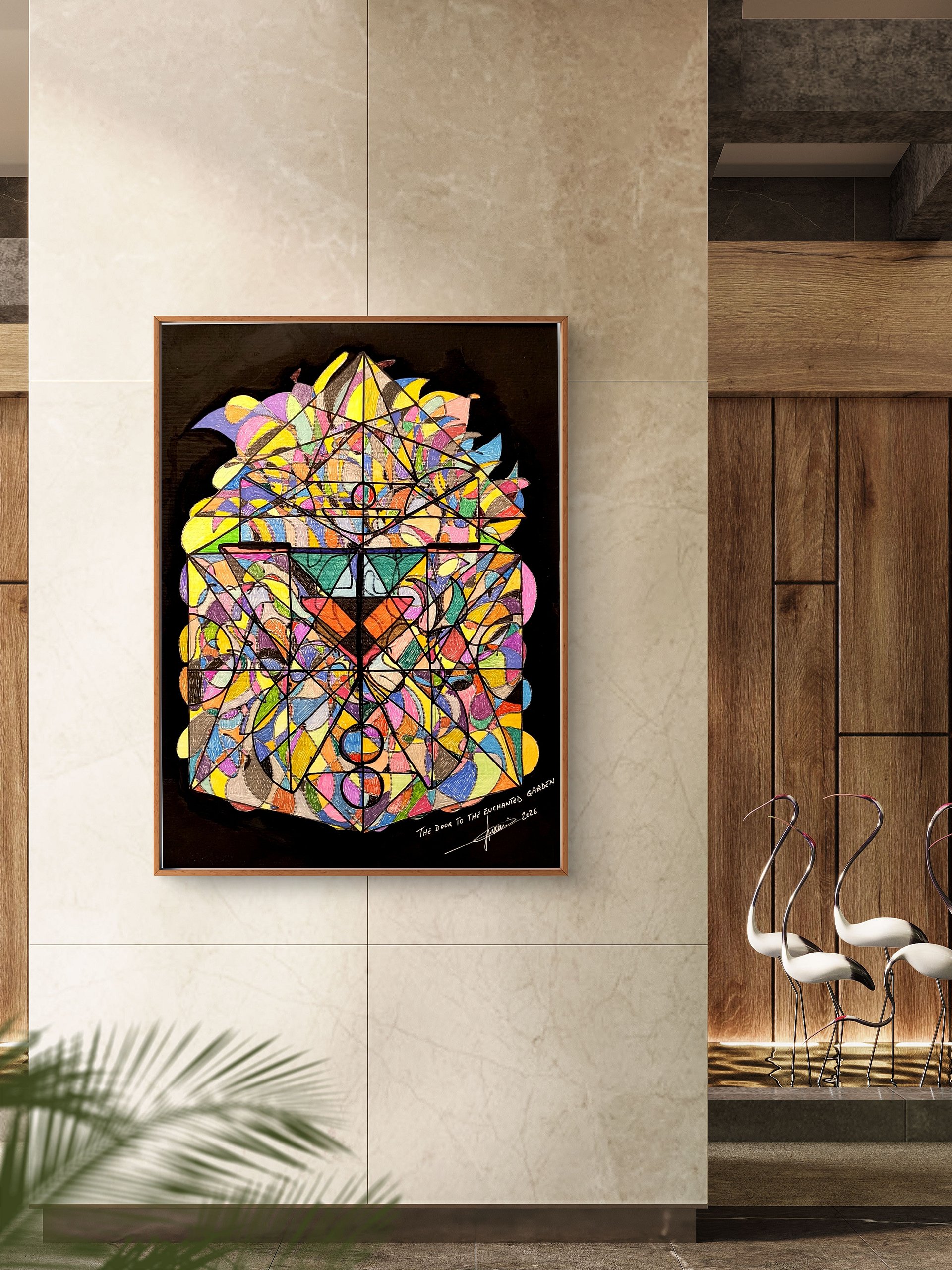 The Door to the Enchanted Garden — Fine Art Print with Frame product image (79)