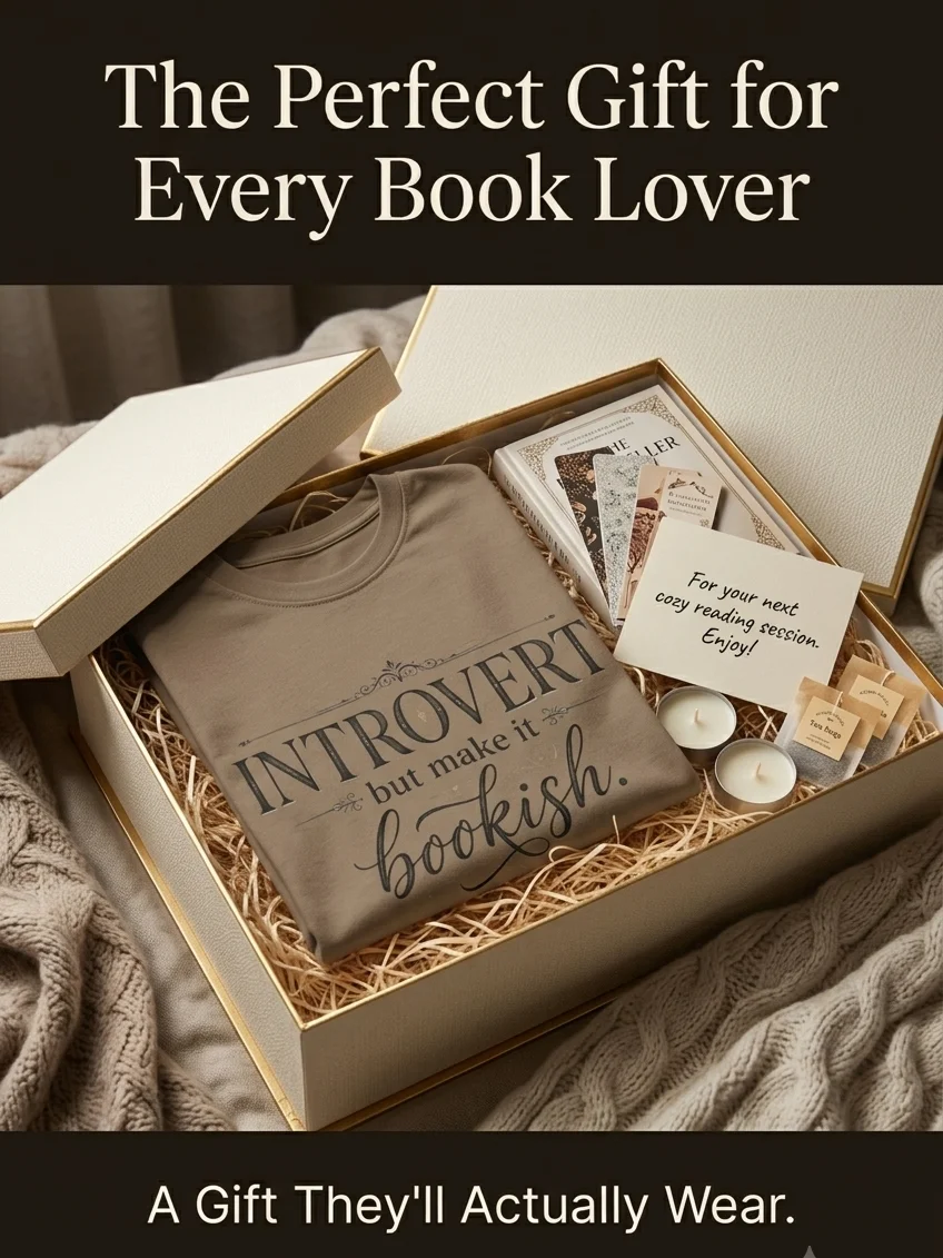 "Introvert But Make It Bookish" Premium Dark Academia Tee product image (6)