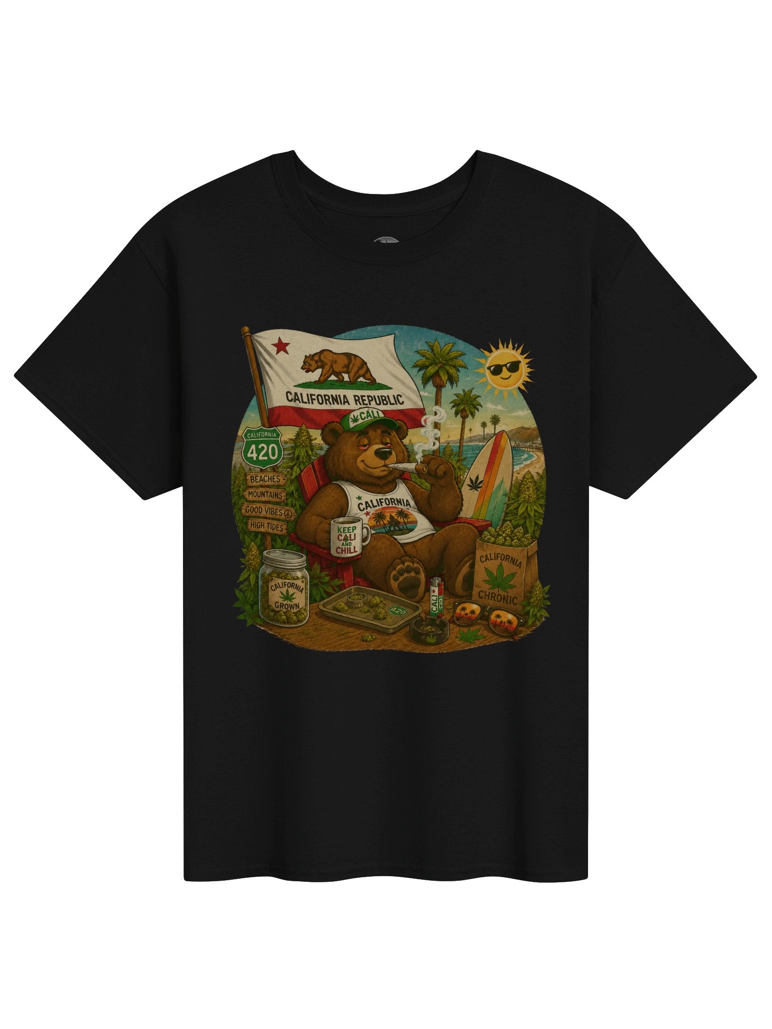 California 420 Bear Graphic Tee product image (1)