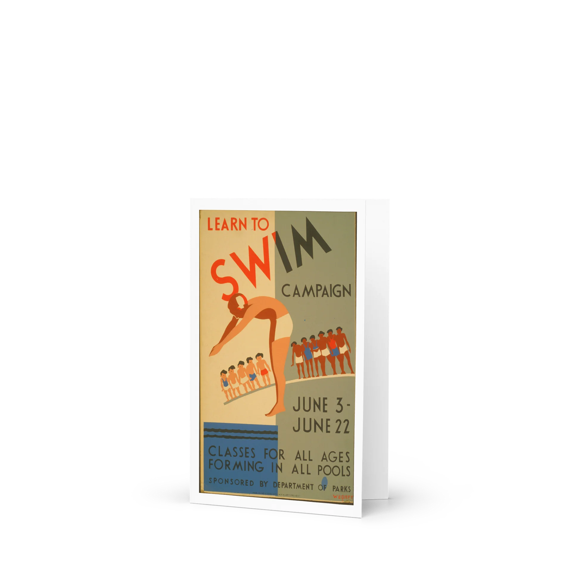 Learn to Swim Greeting Card product image (1)