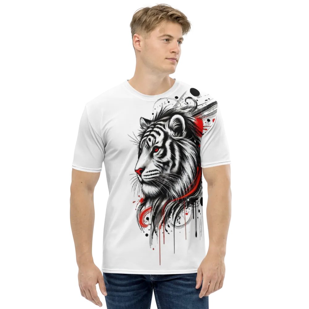 Dynamic Tiger Ink Drip T-Shirt product image (1)