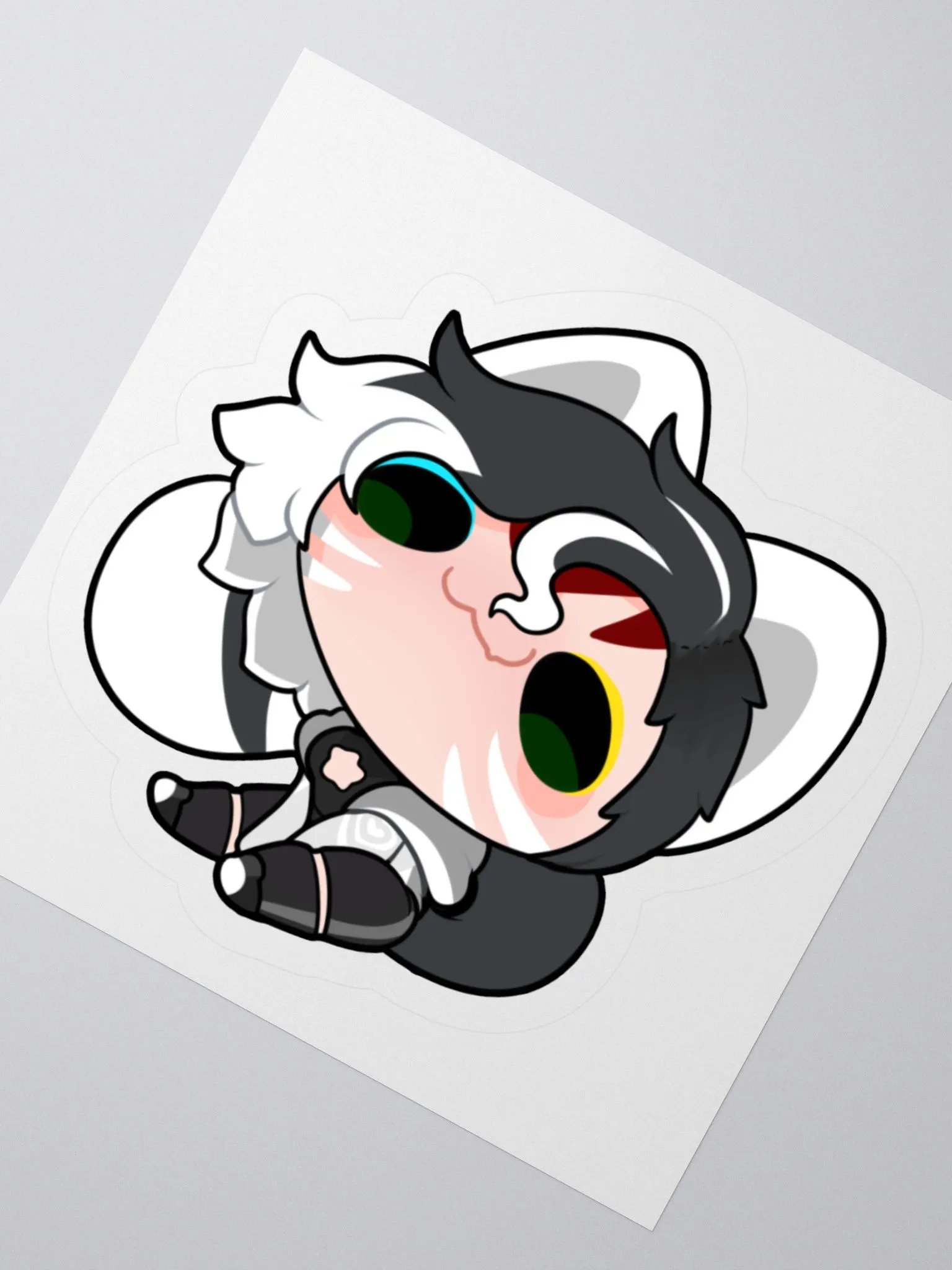 Mega - White Sticker product image (2)