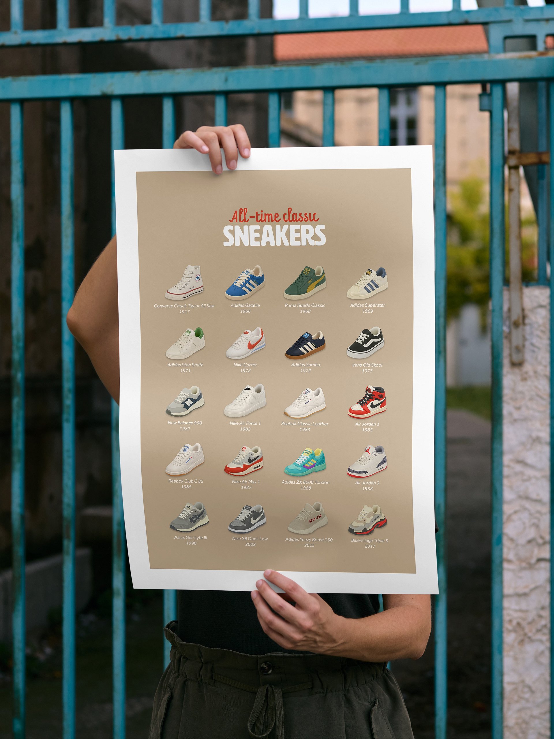 All-Time Classic Sneakers Poster product image (1)