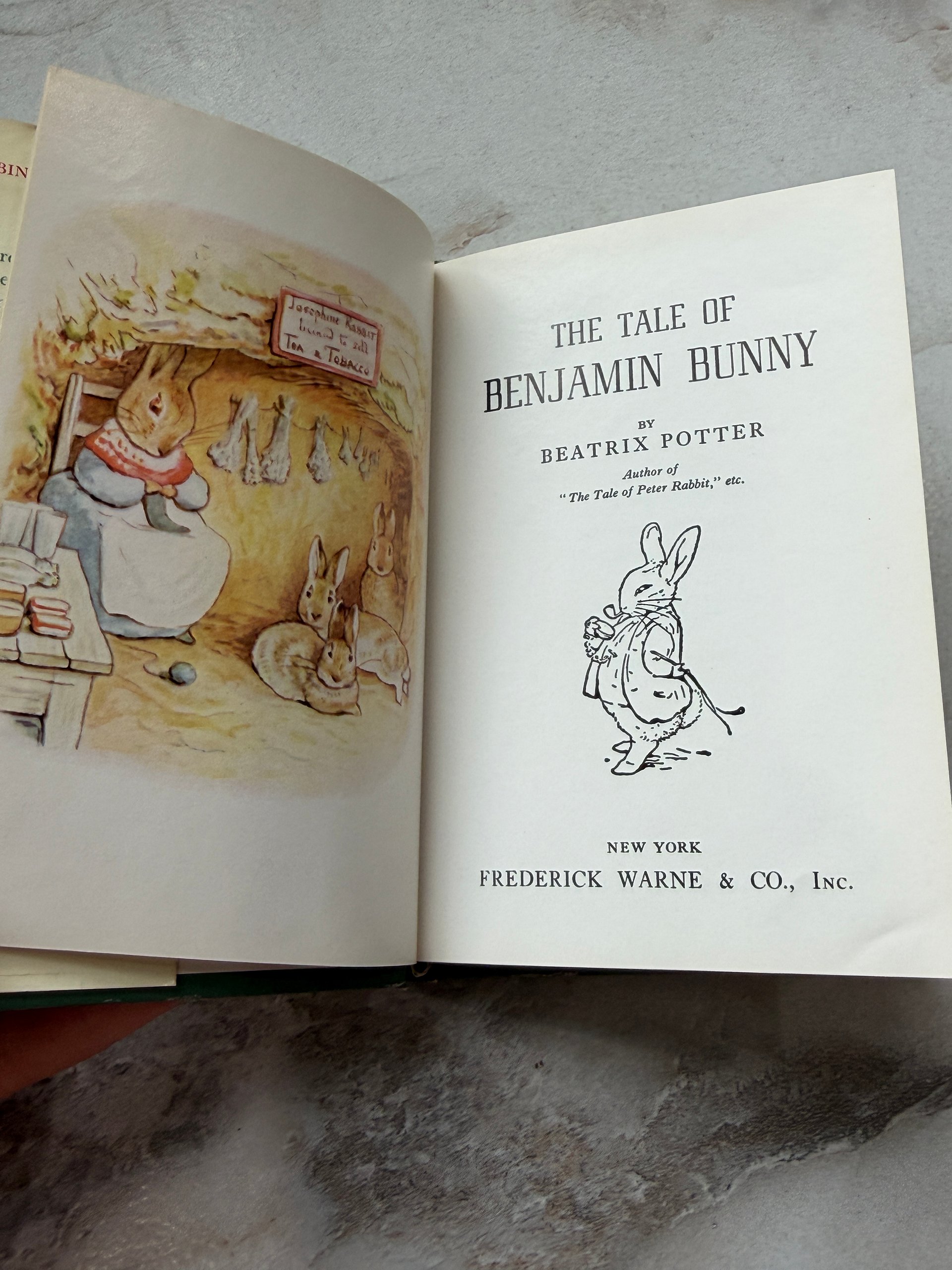 1980 | The Tale of Benjamin Bunny | Beatrix Potter | Frederick Warne Hardcover with Dust Jacket product image (4)