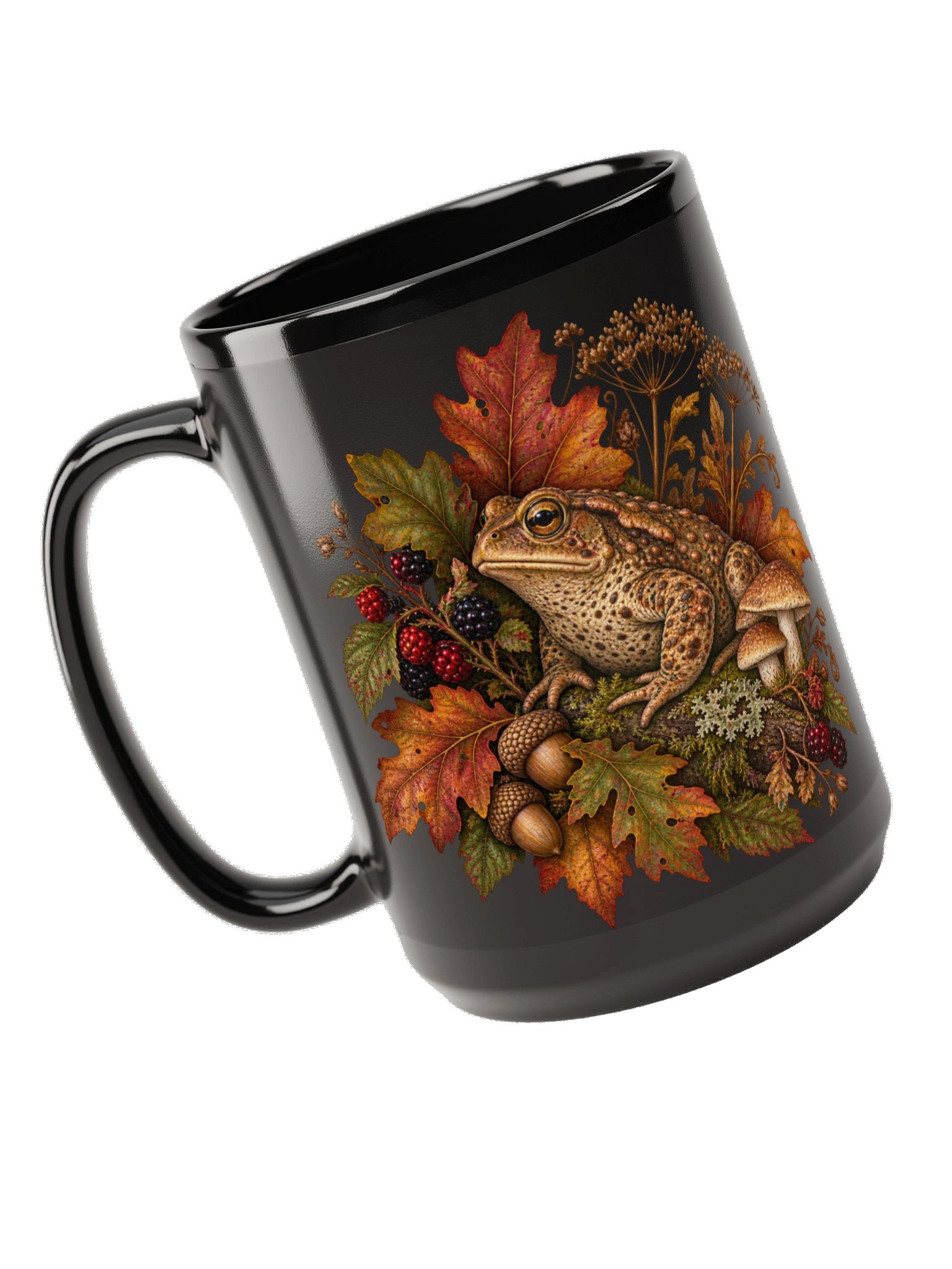 The Garden Toad Black Mug product image (1)