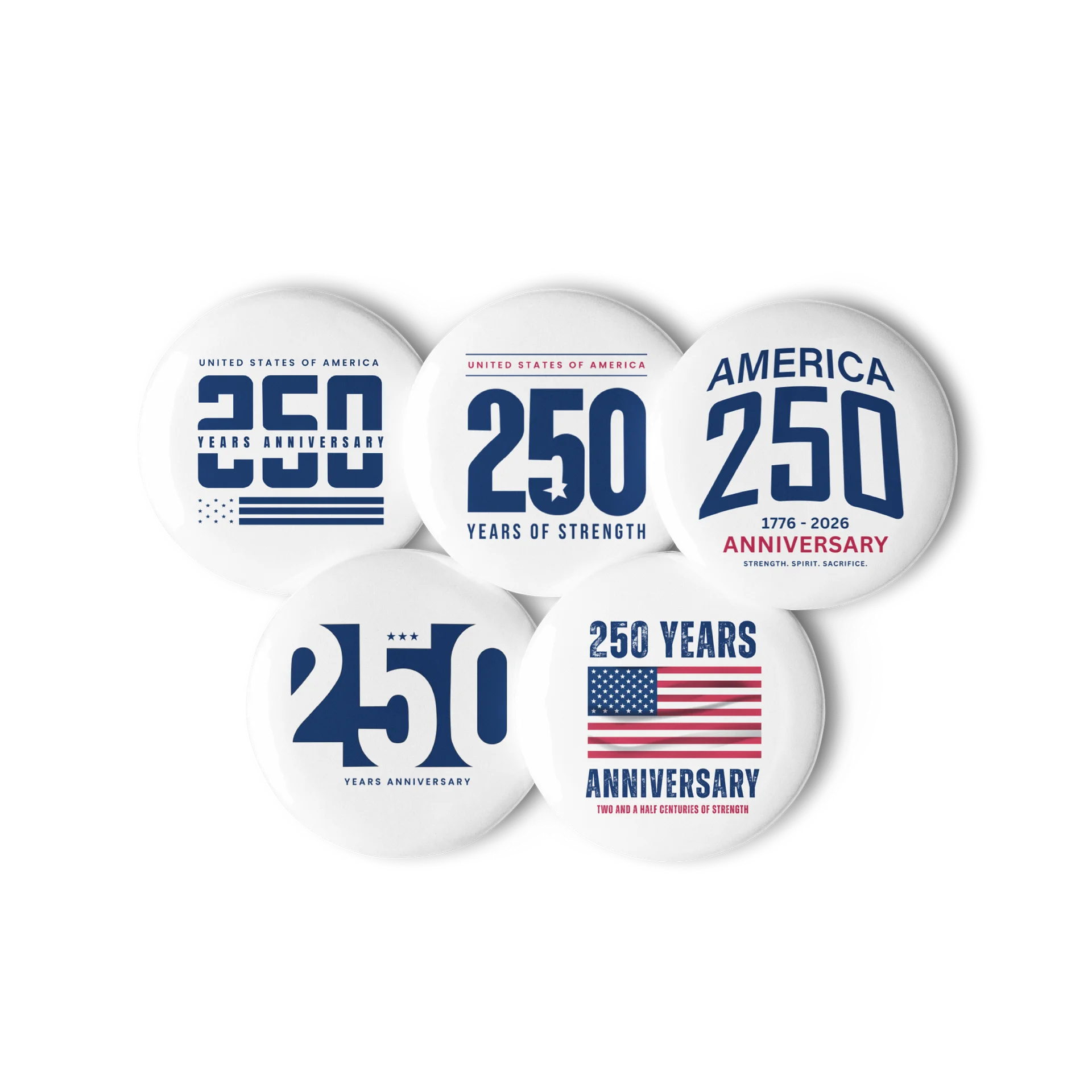 250 Years Anniversary Pin Button Set product image (3)