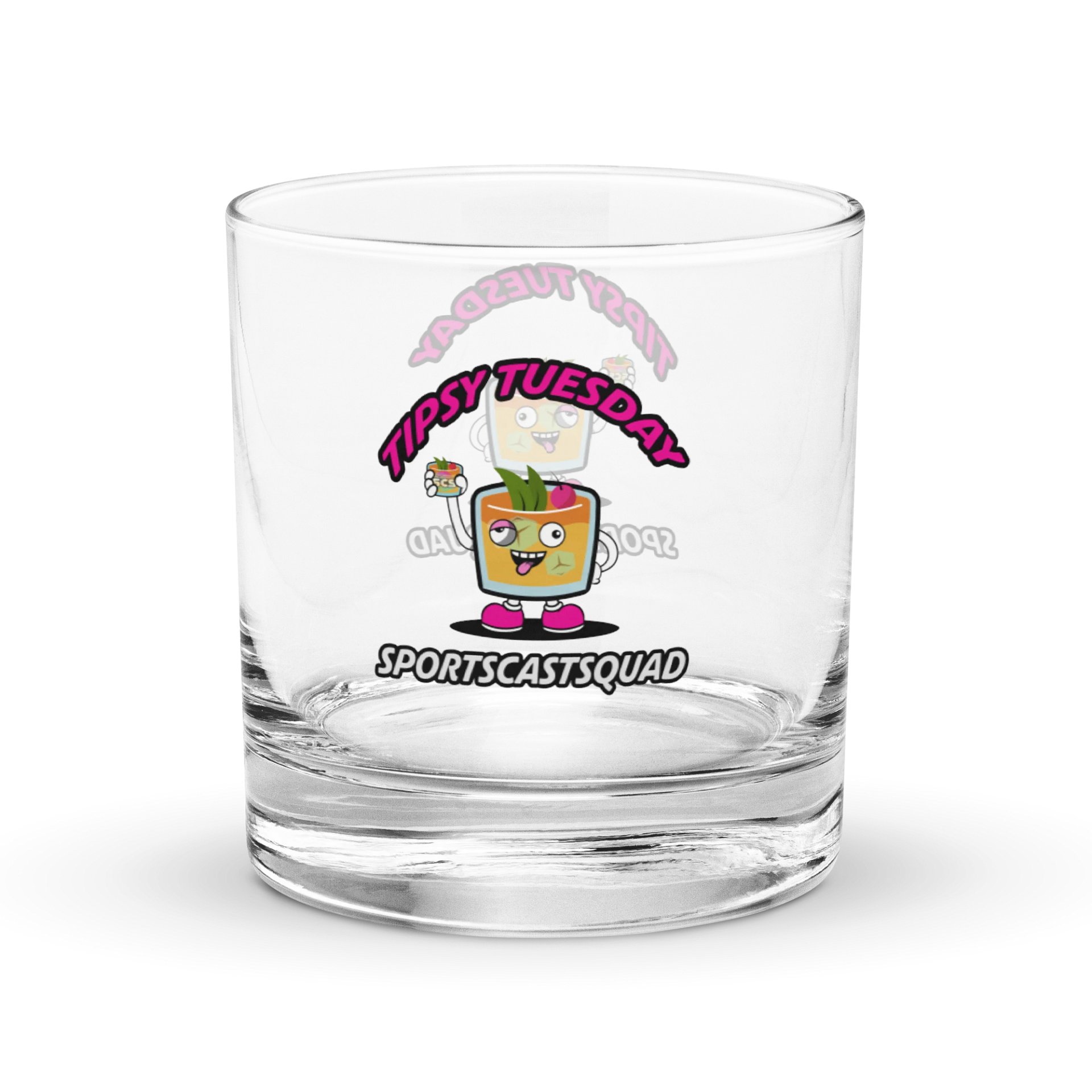 TIPSY TUESDAY "COCKY" ROCKS GLASS product image (1)