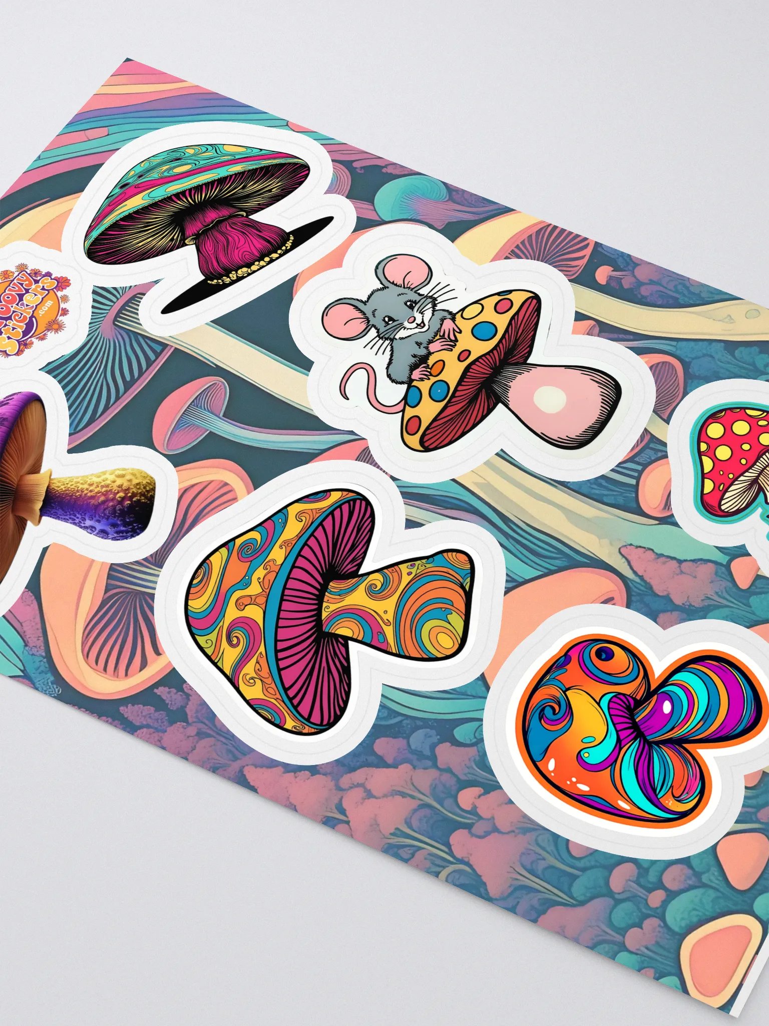 Psychedelic Mushroom Madness Sticker Sheet product image (2)