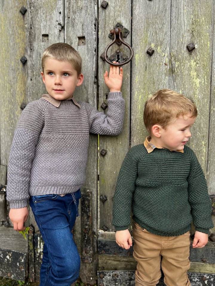 Herringbone Moss Crochet Child Sweater Pattern product image (2)