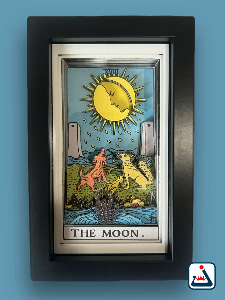 The Moon – 3D Tarot Shadow Box Art product image (1)