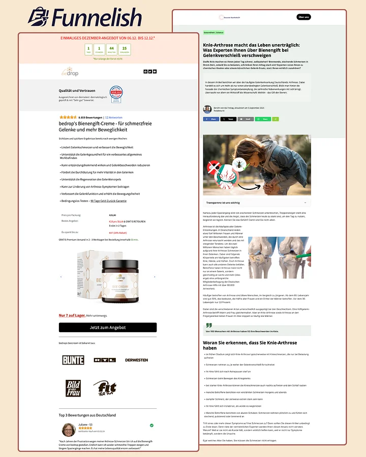 Bee Cream Funnel | Funnelish Template product image (1)
