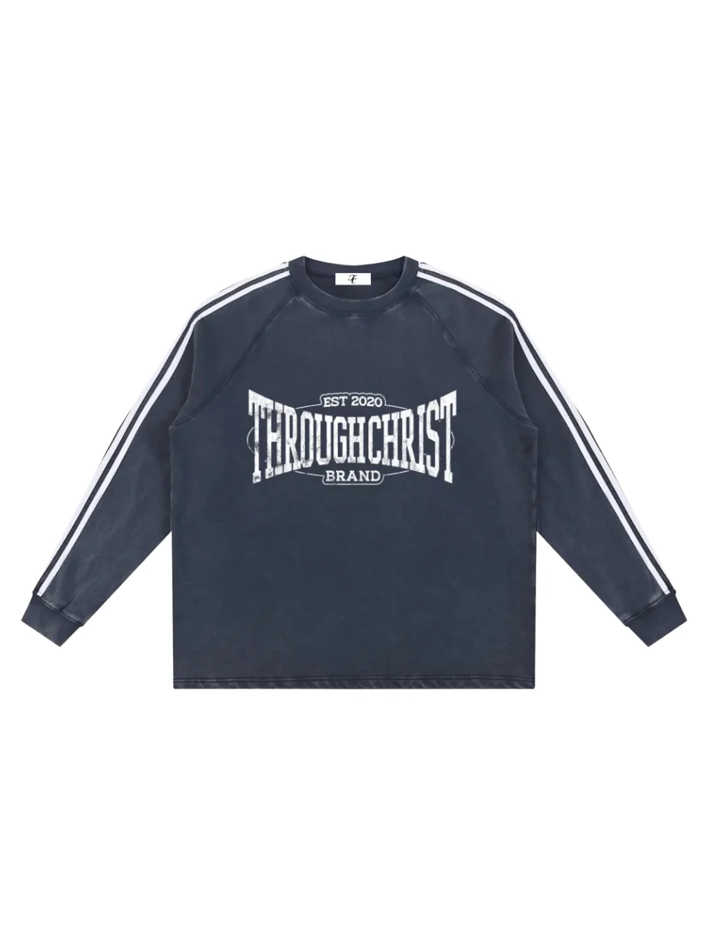 Through Christ Vintage Stripe Crew product image (2)