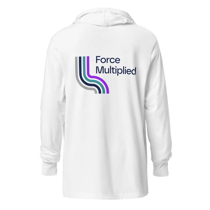RO Bella + Canvas Waterfall Long Sleeve Hooded Tee (BACK PRINT) product image (2)