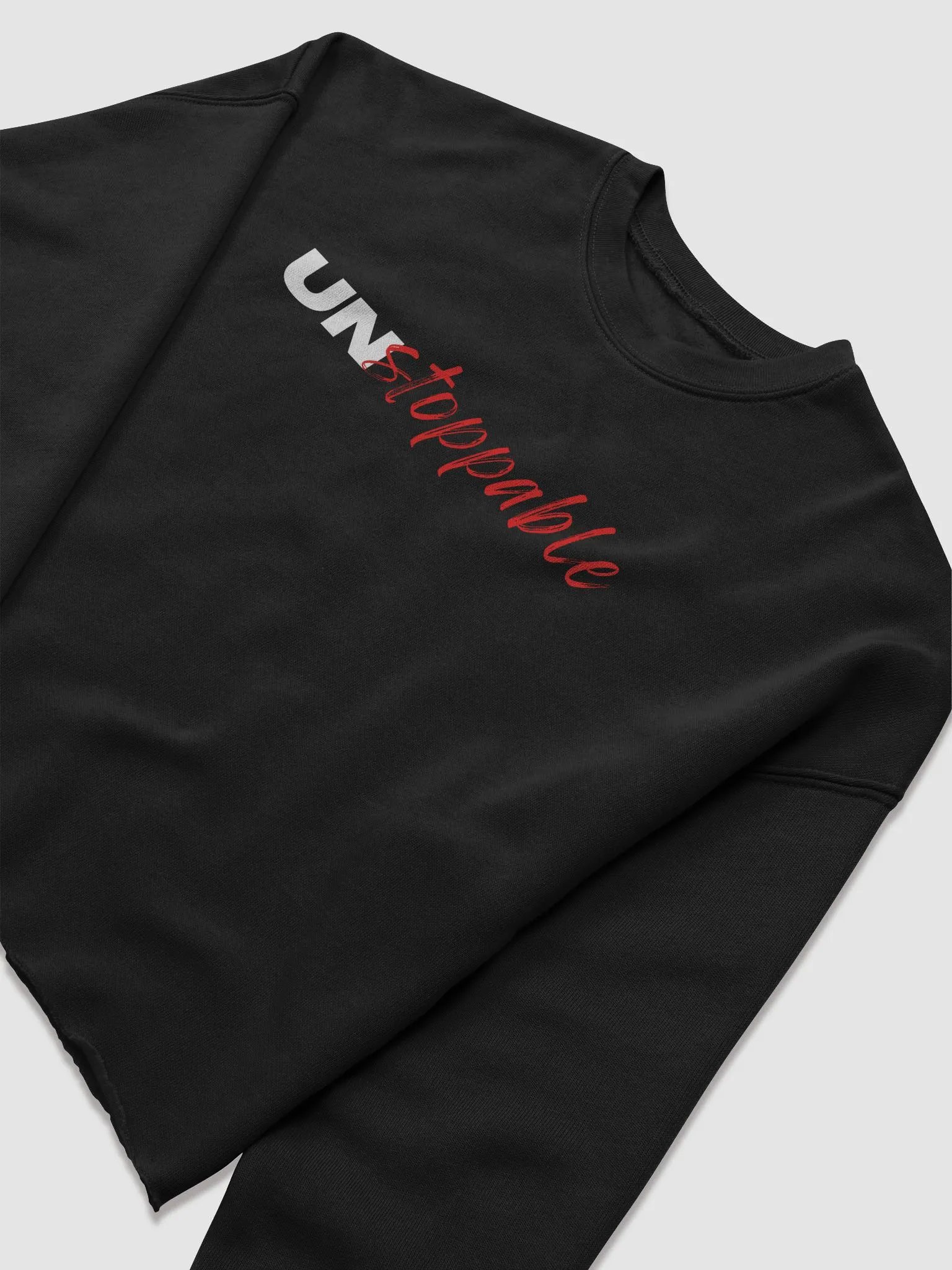 Unstoppable Script Fleece Crop Sweatshirt product image (10)