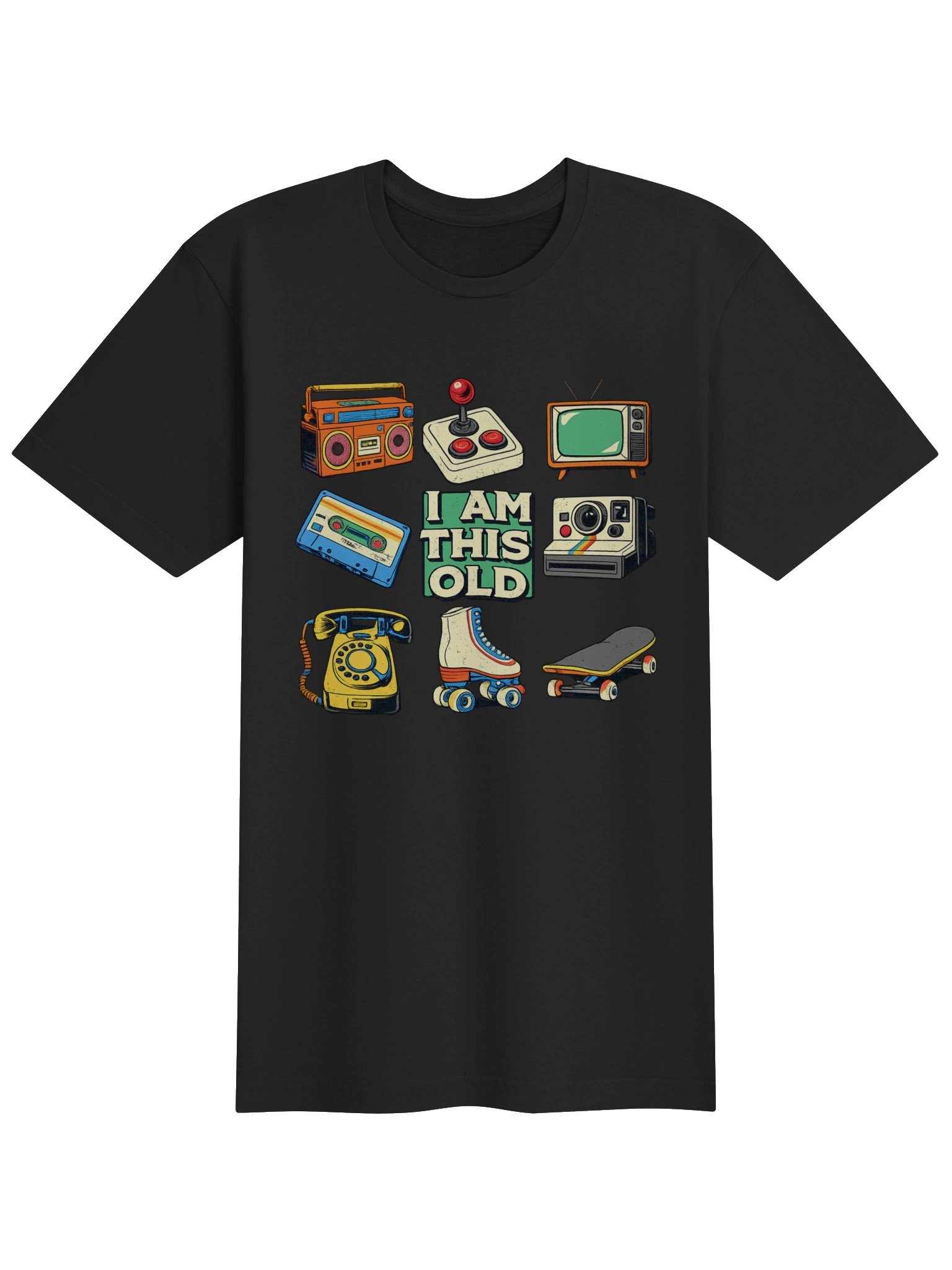 I Am This Old Retro Vintage Nostalgia 80s 90s Cassette Tape T-Shirt product image (1)