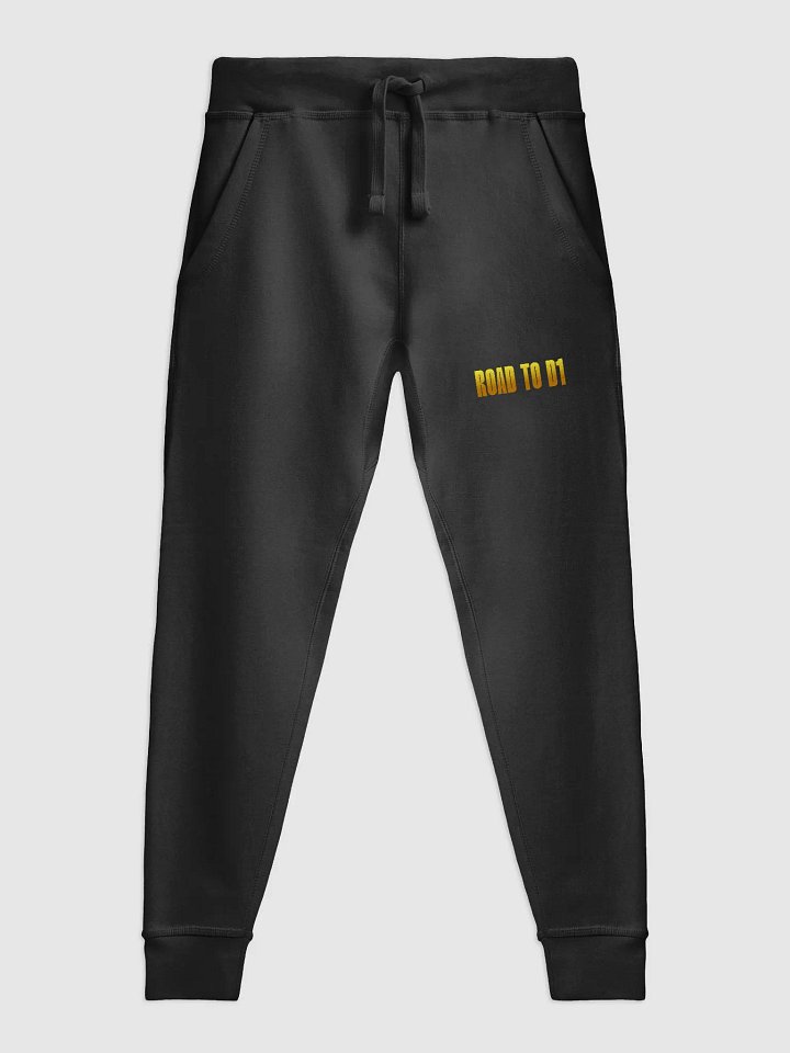 Troy Hornbeck - ROAD TO D1 - Black Sweatpants with YELLOW product image (1)