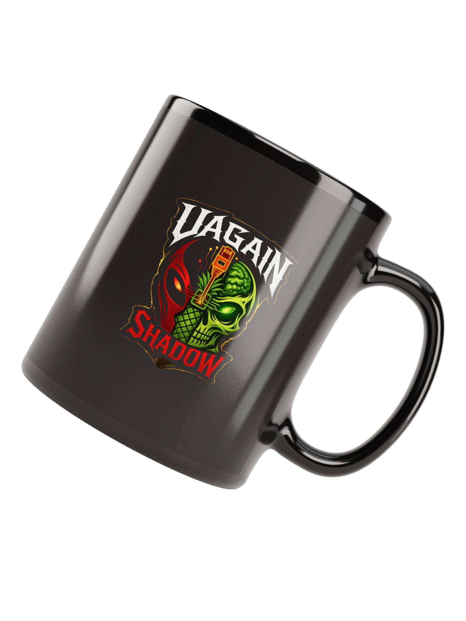 UAgain Shadow Logo Black Glossy Mug product image (12)