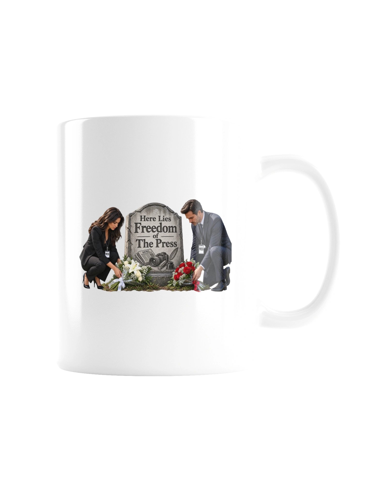 HERE LIES FREEDOM OF THE PRESS - MUG product image (7)