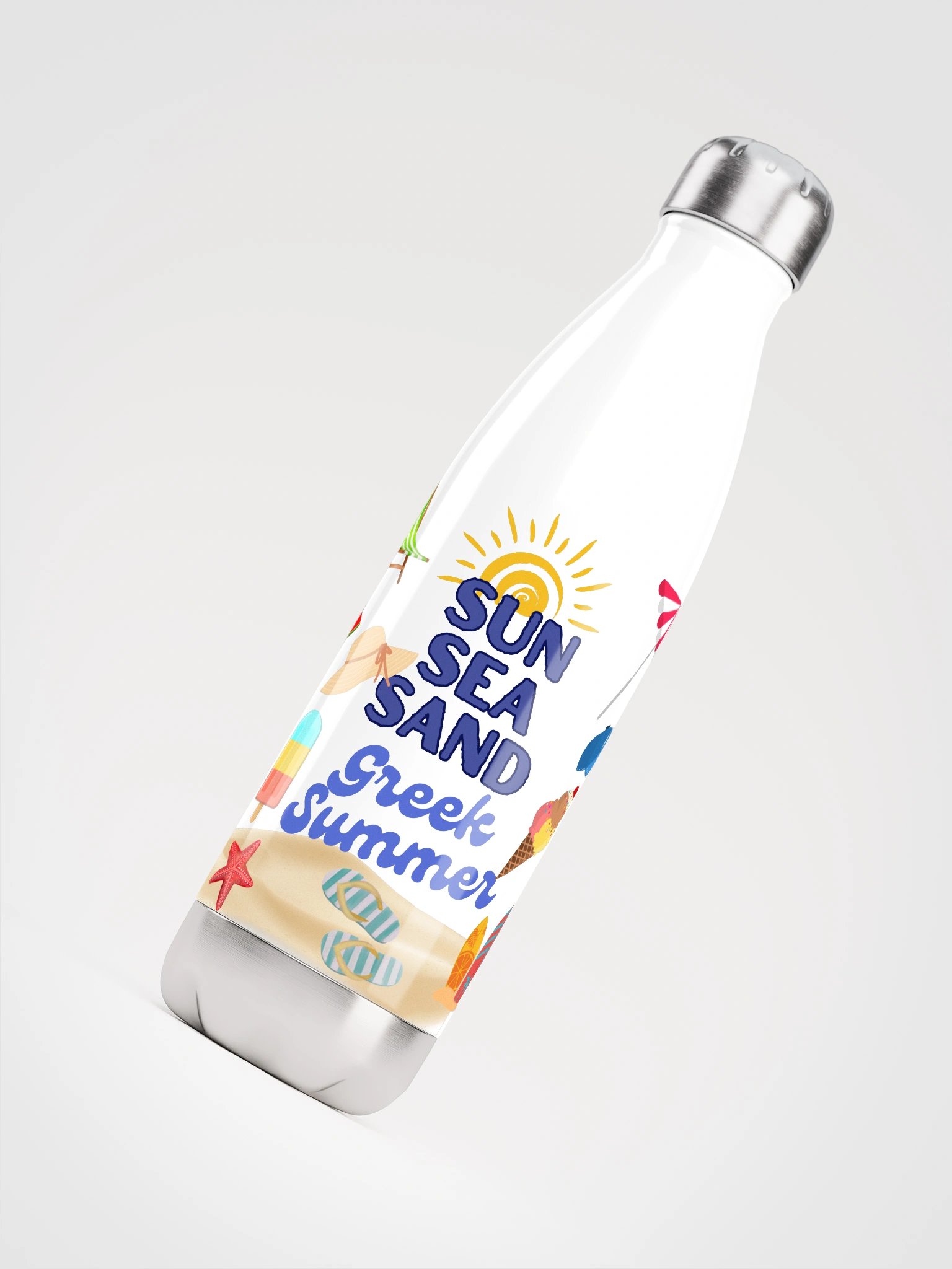 Summer Vibes Stainless Steel Water Bottle product image (4)