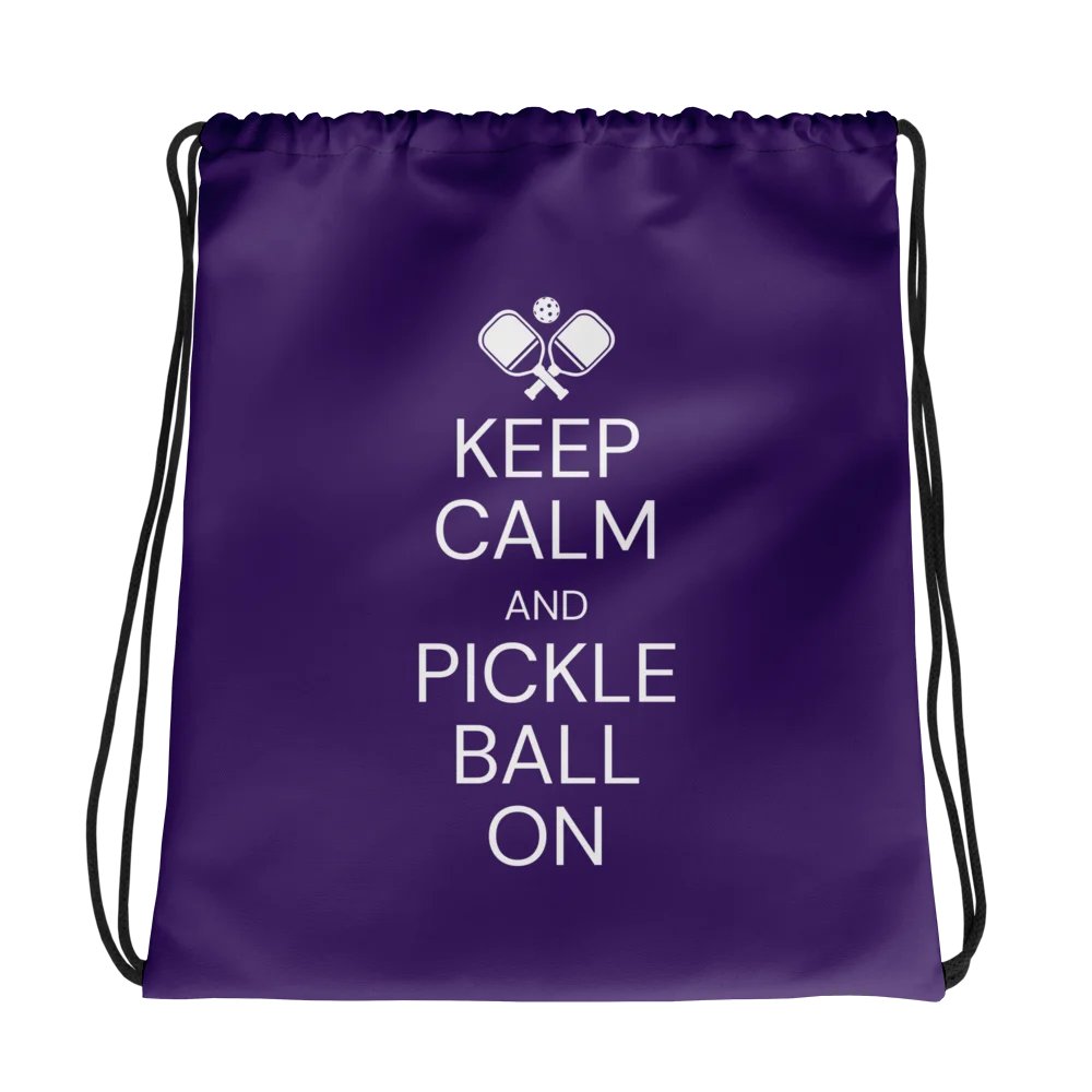 Pickleball On-The-Go Drawstring Bag product image (1)