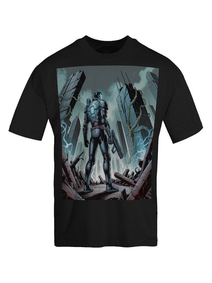Eternal Dominion: Apocalypse Inspired Oversized Faded T-Shirt product image (1)
