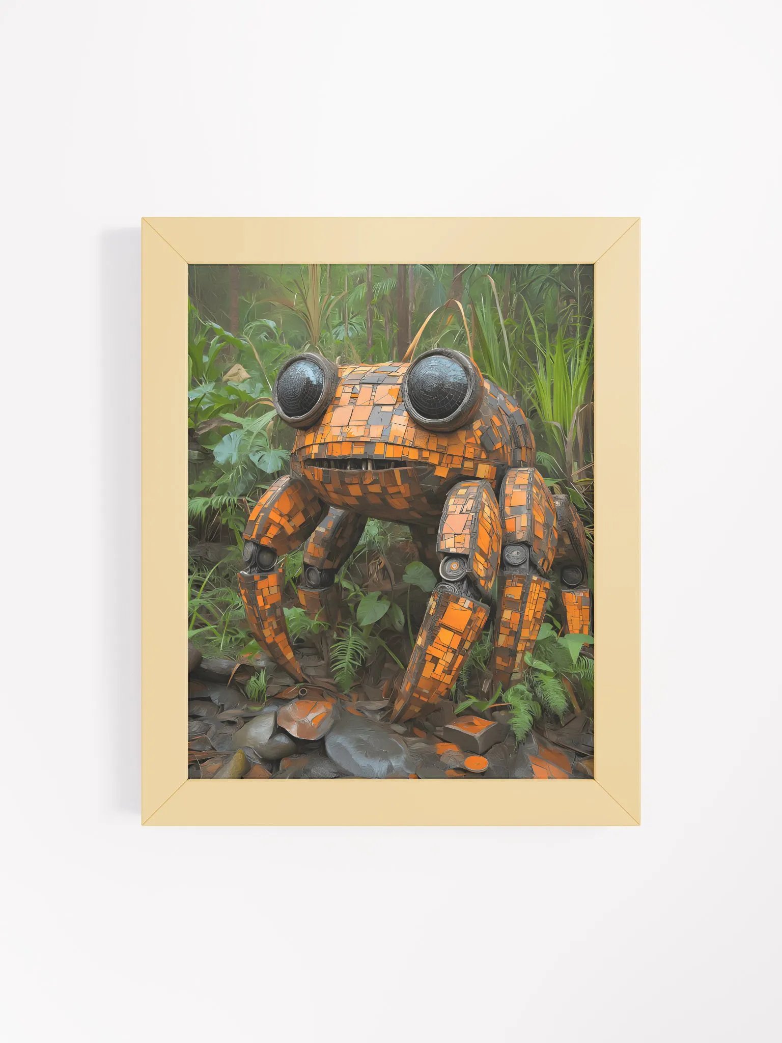 Framed wall art, titled 