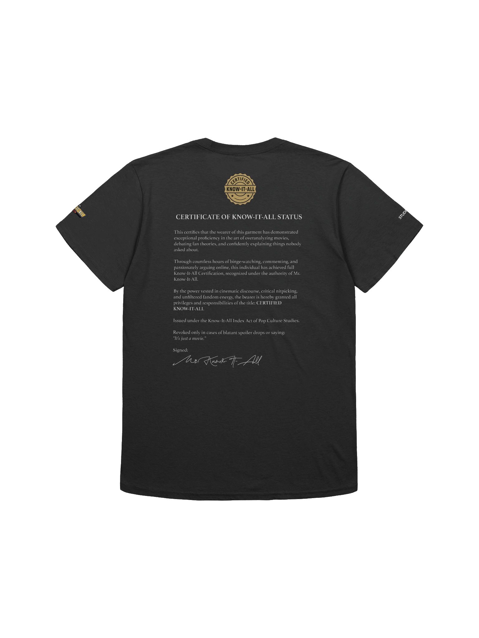 Certified Know-It-All Tee product image (2)