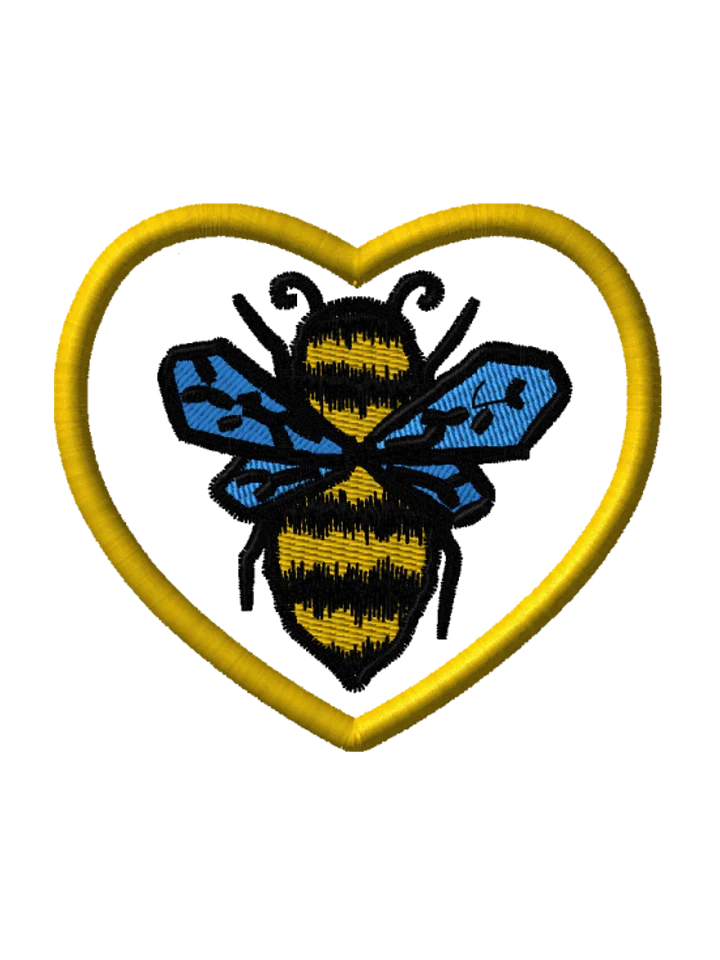 Geometric Bee Embroidered Patch product image (1)