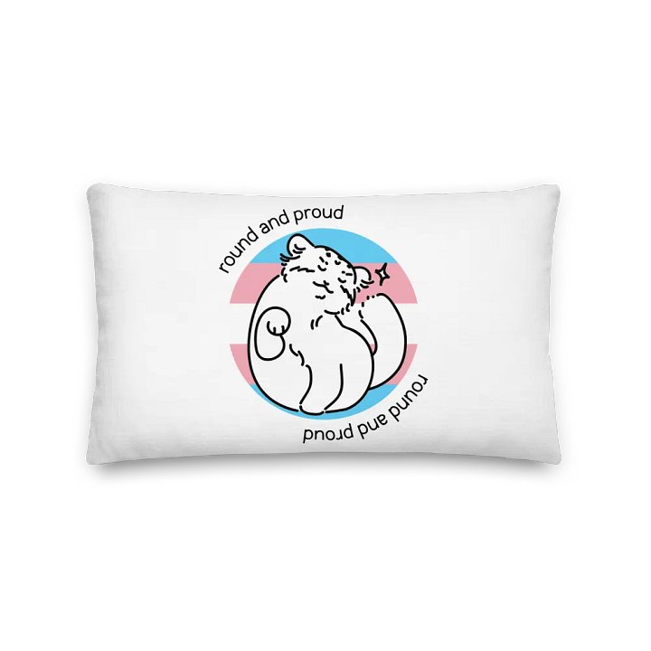 Round and Proud Manul Transgender Version - Pillow product image (2)