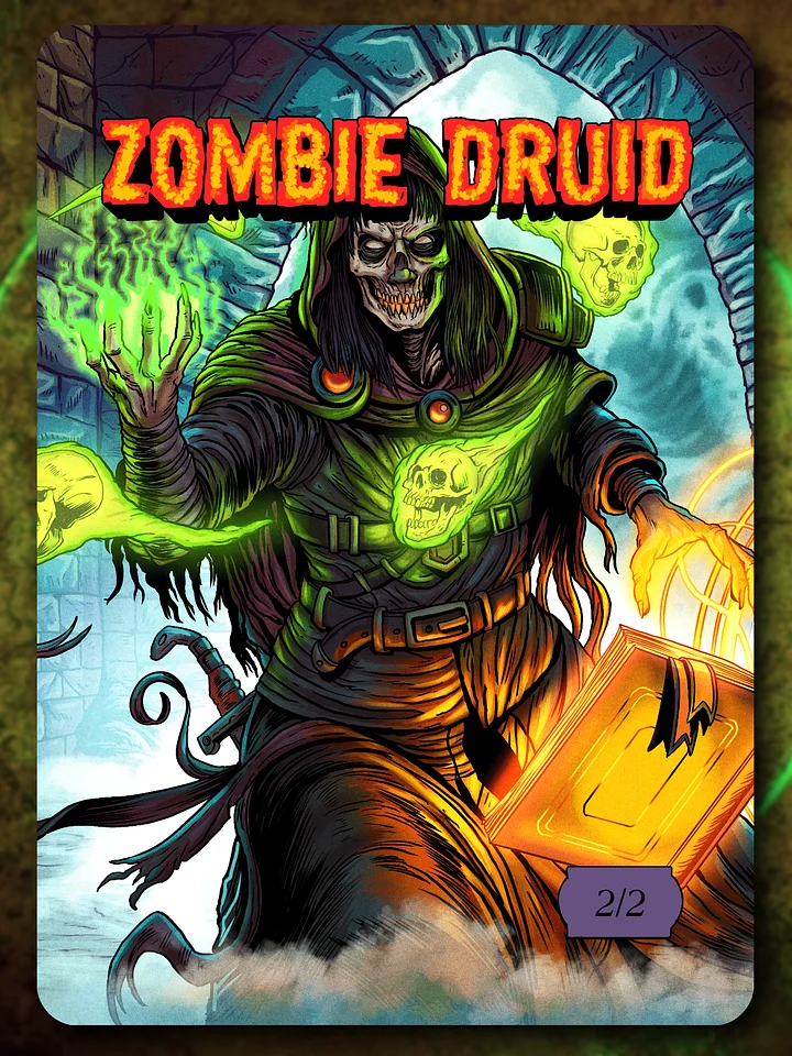 Zombie Druid 2/2 Full Art Token product image (1)