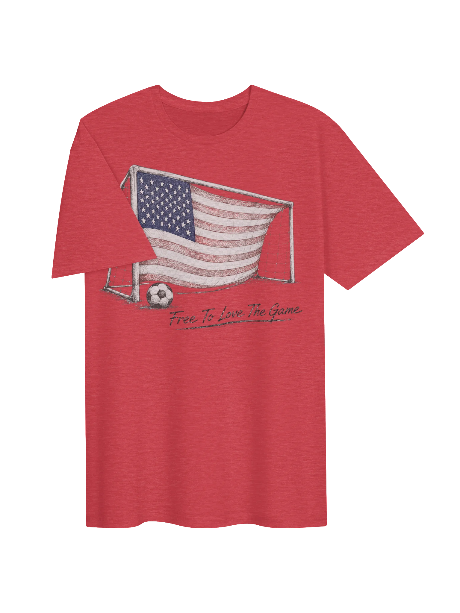 Free To Love The Game Soccer Tee product image (3)