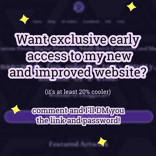 Comment for the link and password! And make sure to try out the website's background music player 😌

#websiteupdate #personal...
