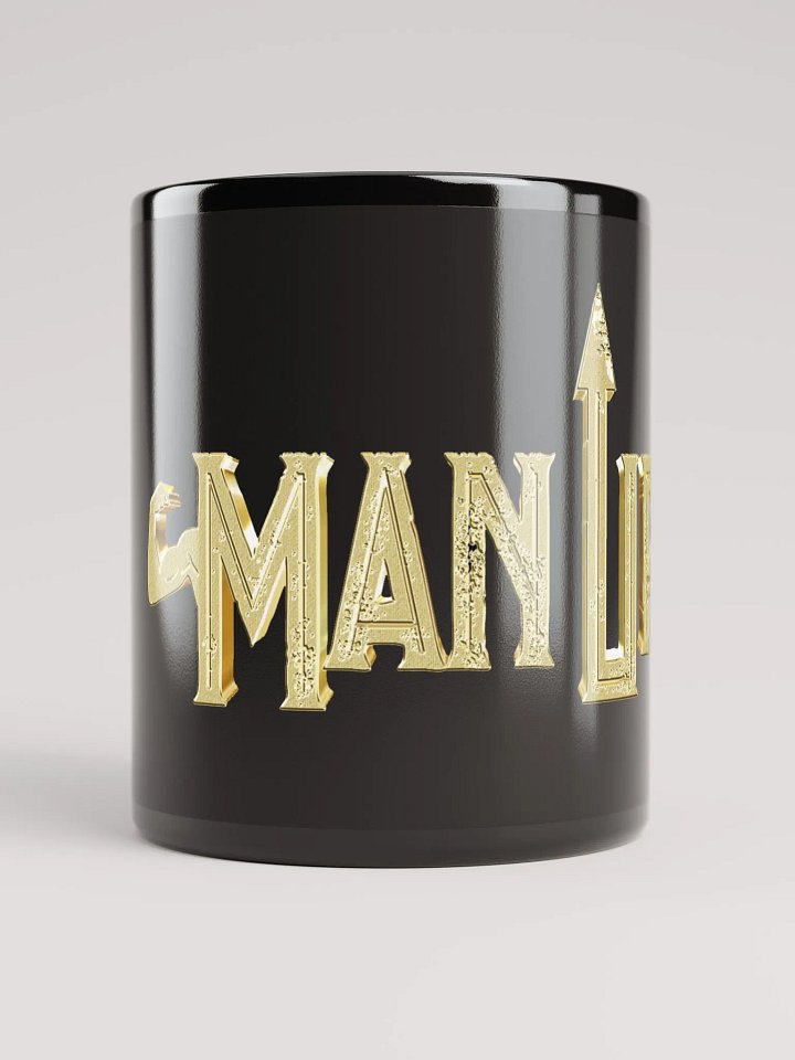 'Muscle Man Up' Black Glossy Mug product image (1)