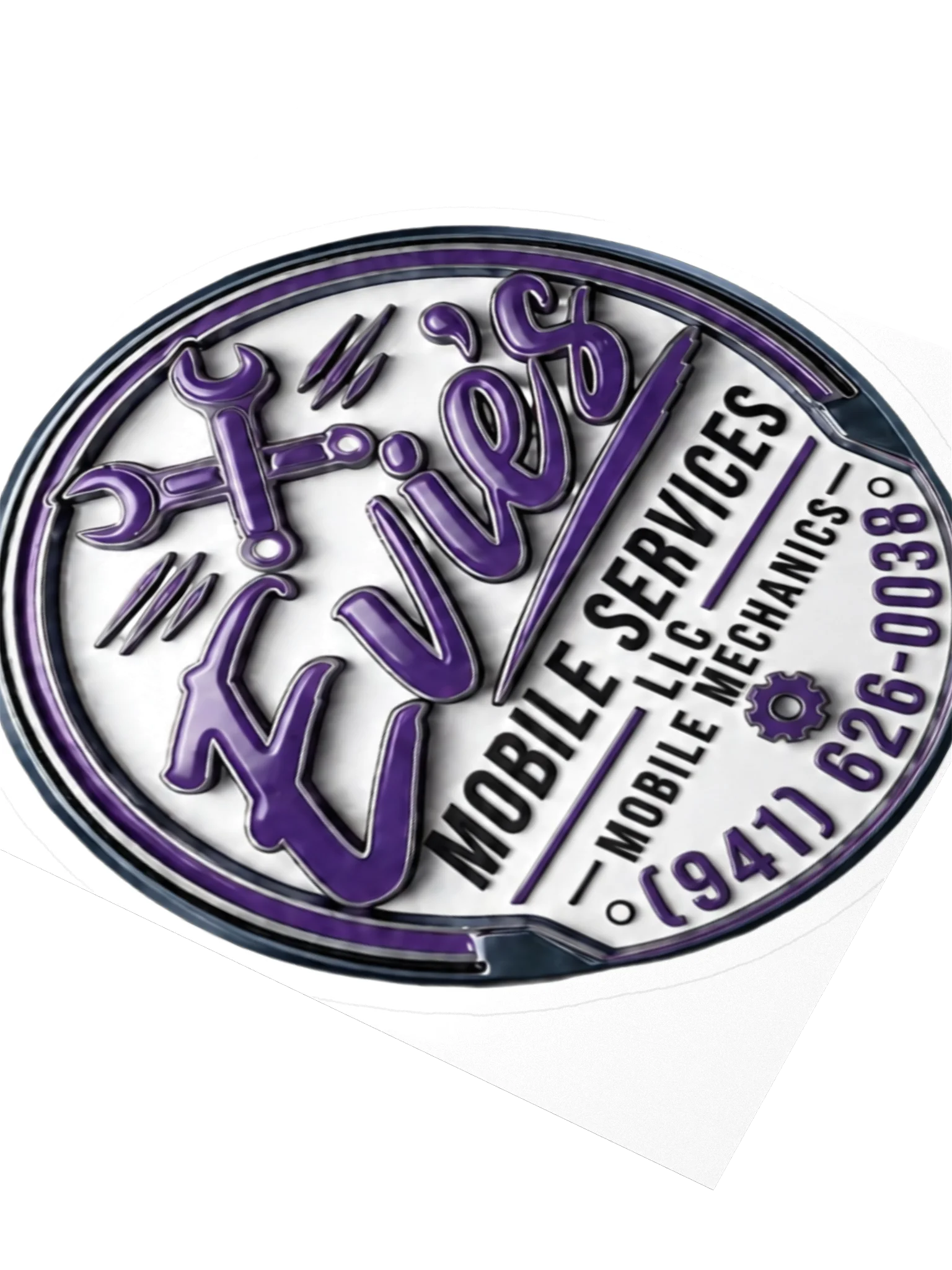 Evie’s Mobile Mechanics Logo Kiss Cut Sticker product image (3)