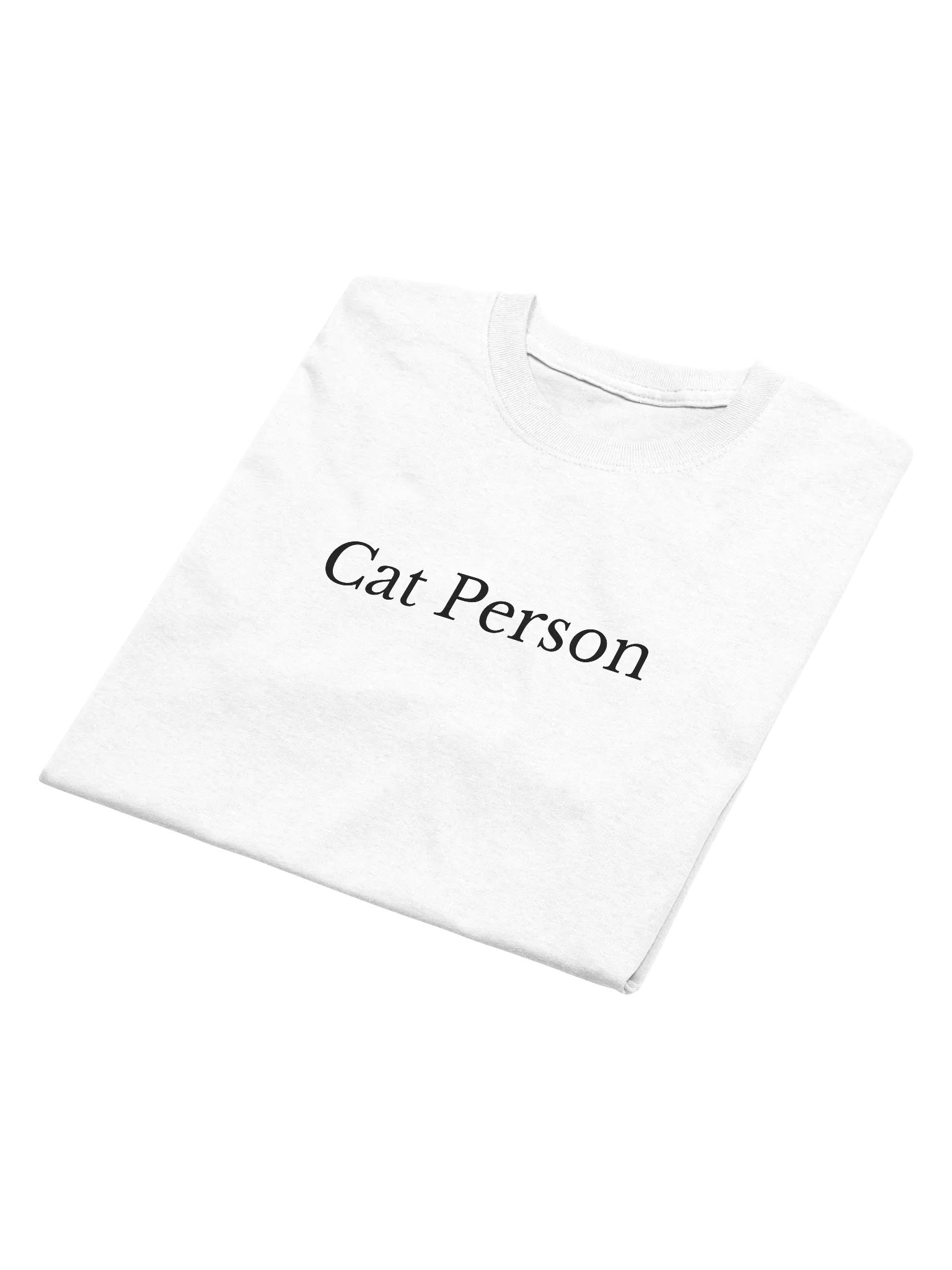 Cat Person T-Shirt (White) product image (4)
