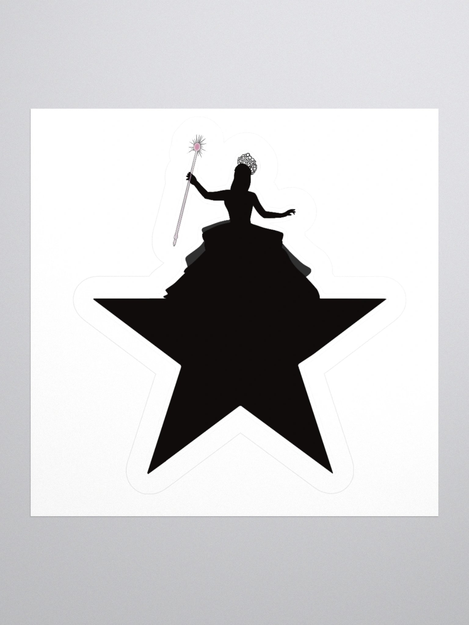 Glinda Hamilton Crossover Sticker – Kiss-Cut Vinyl – Wicked Broadway Mashup product image (3)