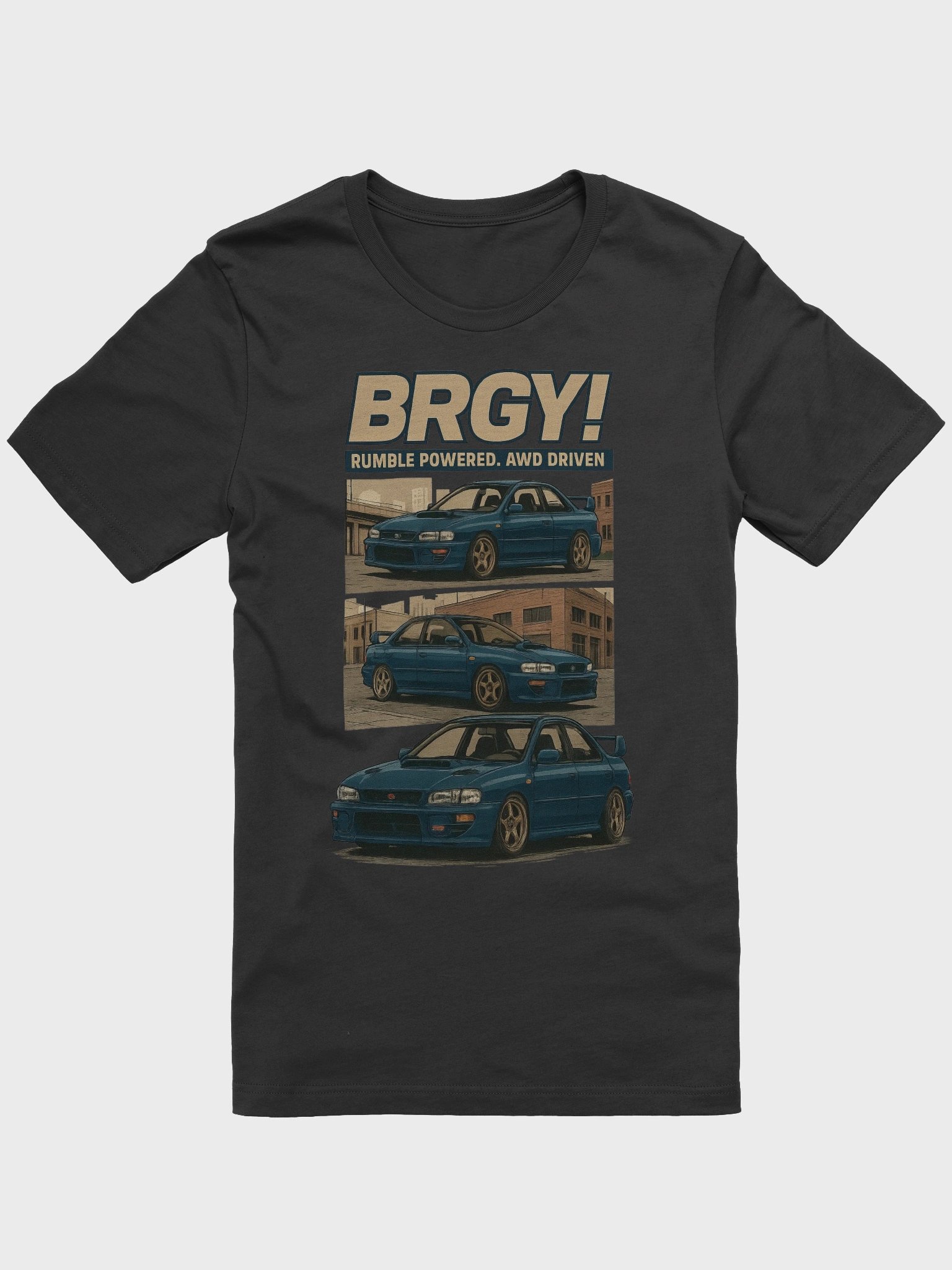 BRGY! "Rumble Powered, AWD Driven" GC8 Tee product image (1)