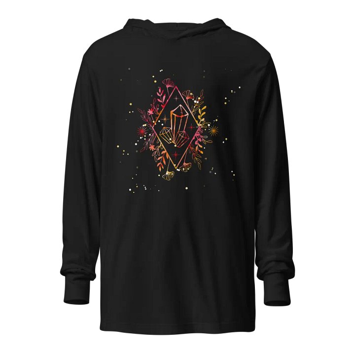 Crystal Fire Long Sleeve Hooded Tee product image (1)